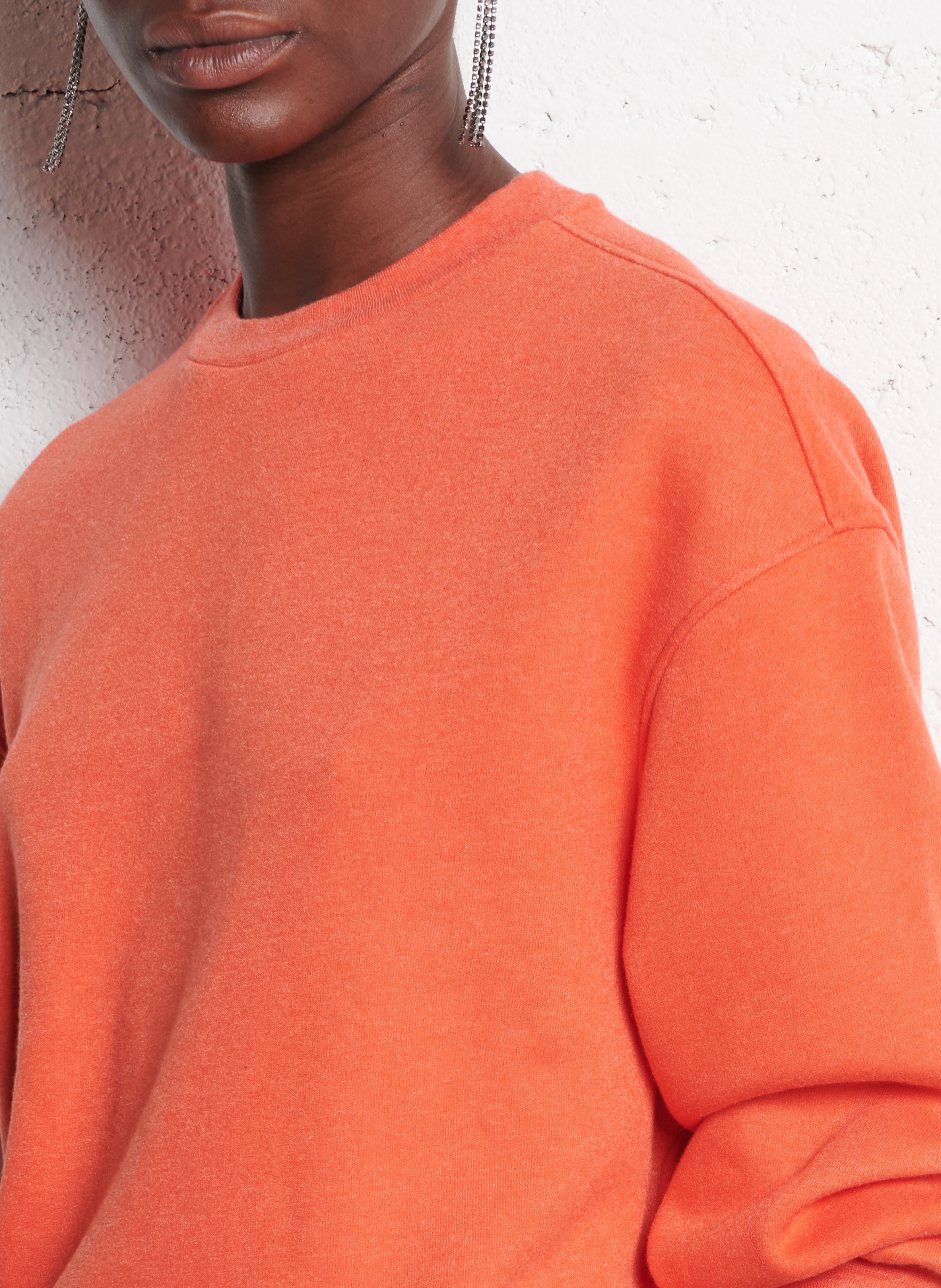 Sweat oversize col rond  BENSIMON Orange