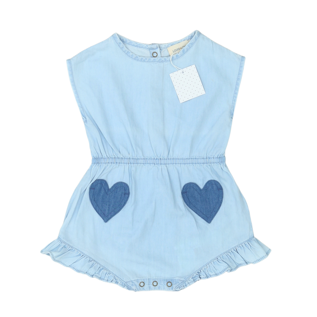 Blue Baby Romper - 12 months LOUIS LOUISE - Seconde Main Blue