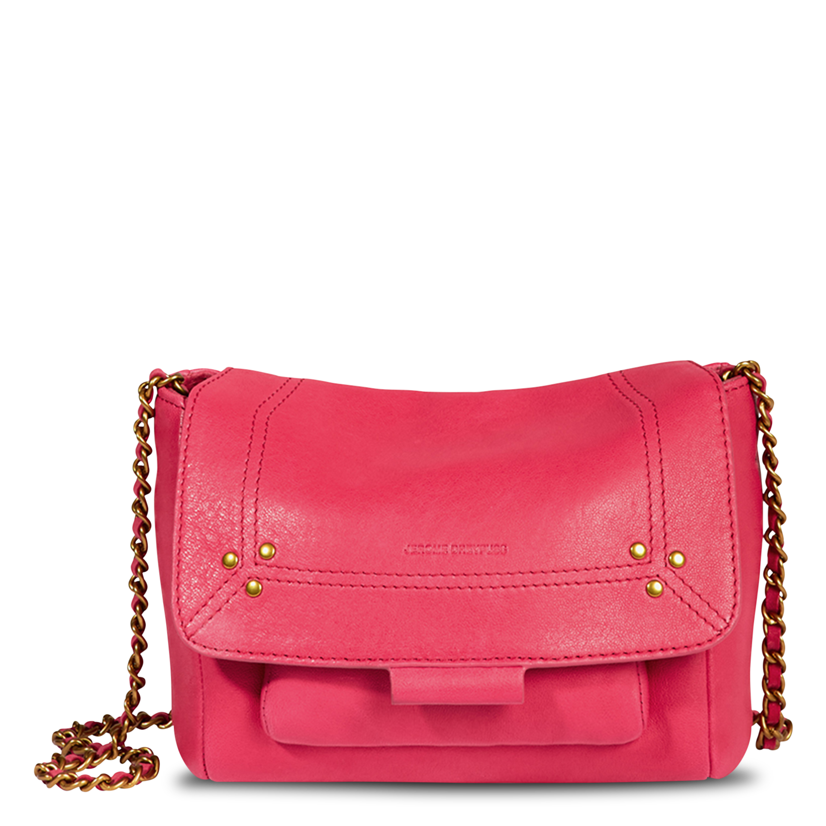 Sac bandoulière à rabat en cuir JEROME DREYFUSS Pink