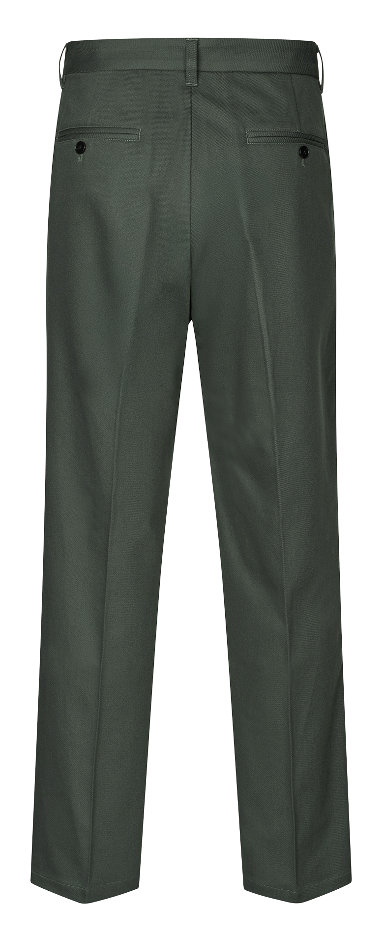 Pantalón recto de algodón y lana mezclados SAMSOE SAMSOE Verde