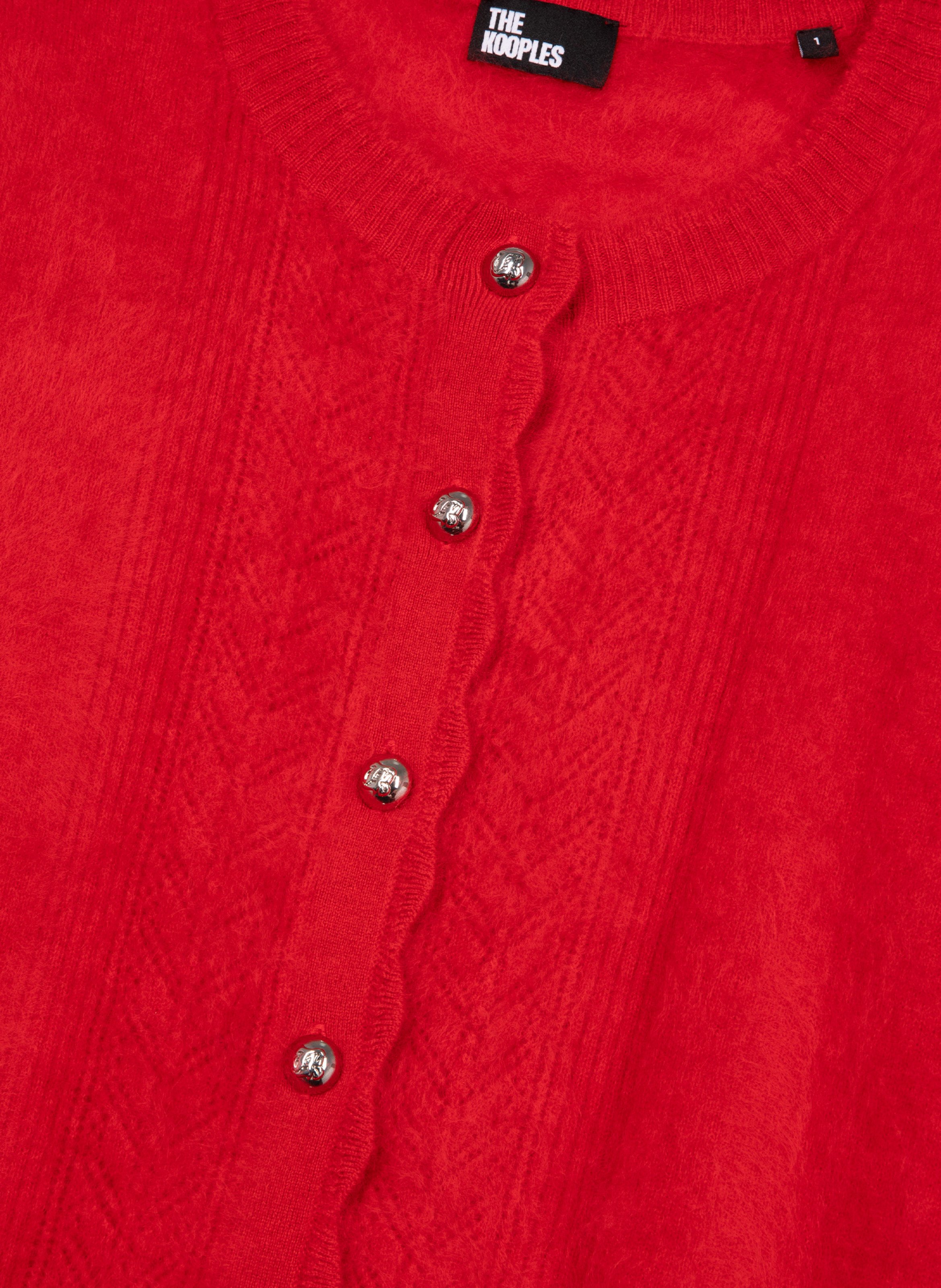Cashmere cardigan Red
