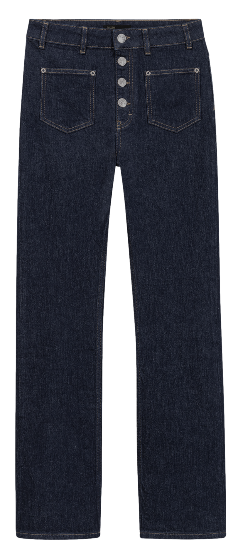 Jeans met hoge taille MAJE Blauw