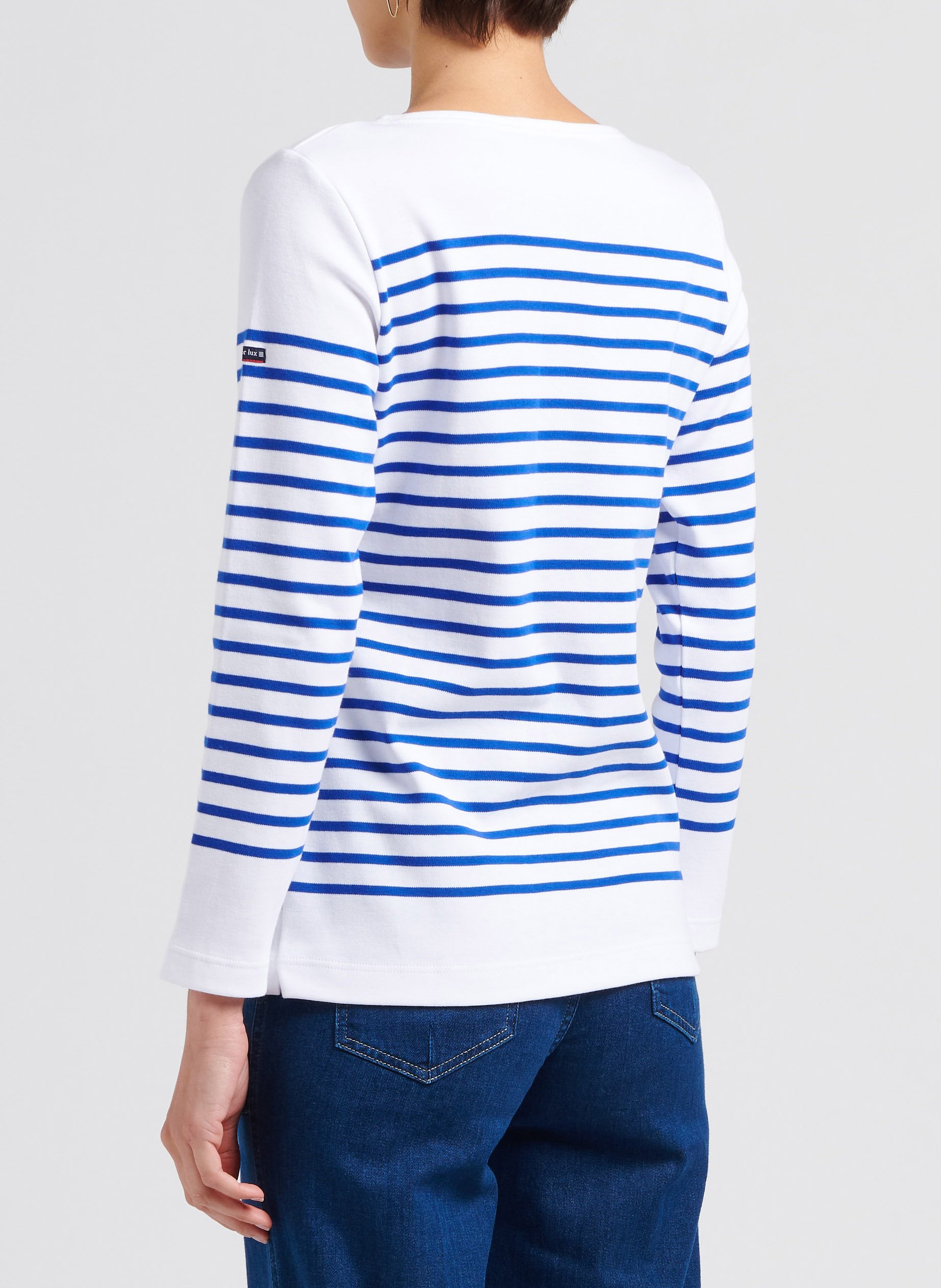 Matrosenshirt aus Jersey mit U-Boot-Ausschnitt ARMOR LUX Weiss