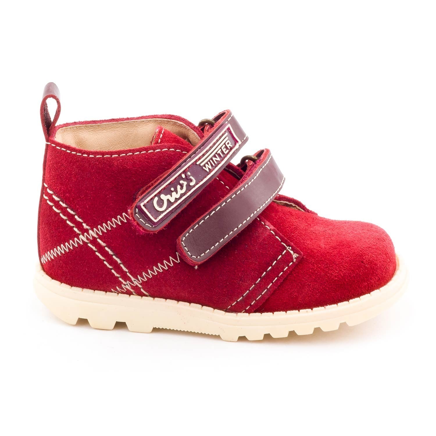 Bottines bébé garçon Boni & Sidonie Rouge