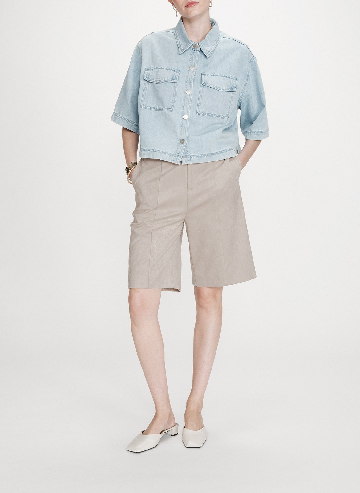 Klassisches Denim-Top GRACE ET MILA Blau