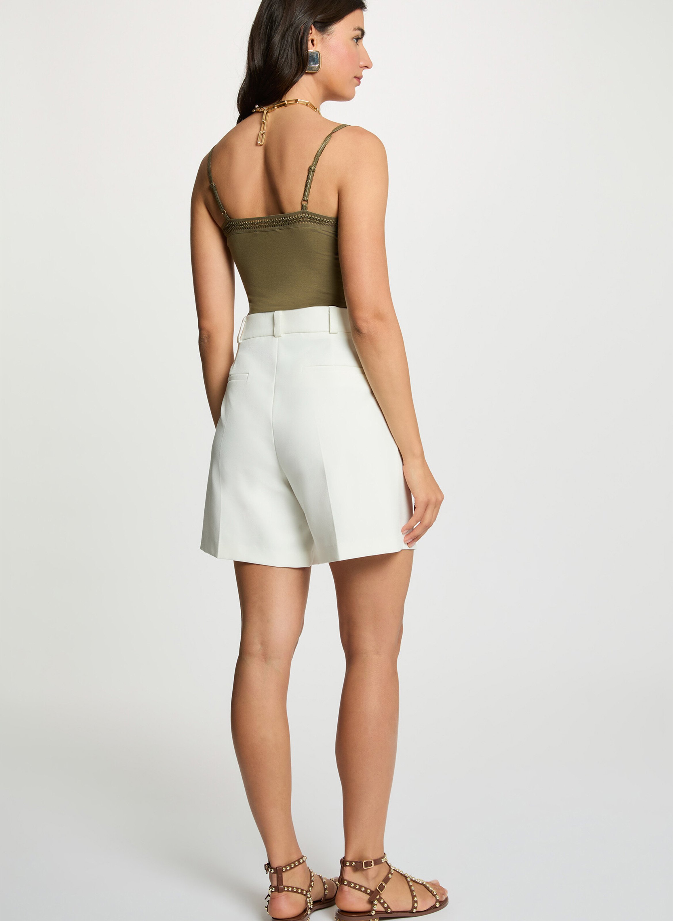 Singlet met V-hals Groen