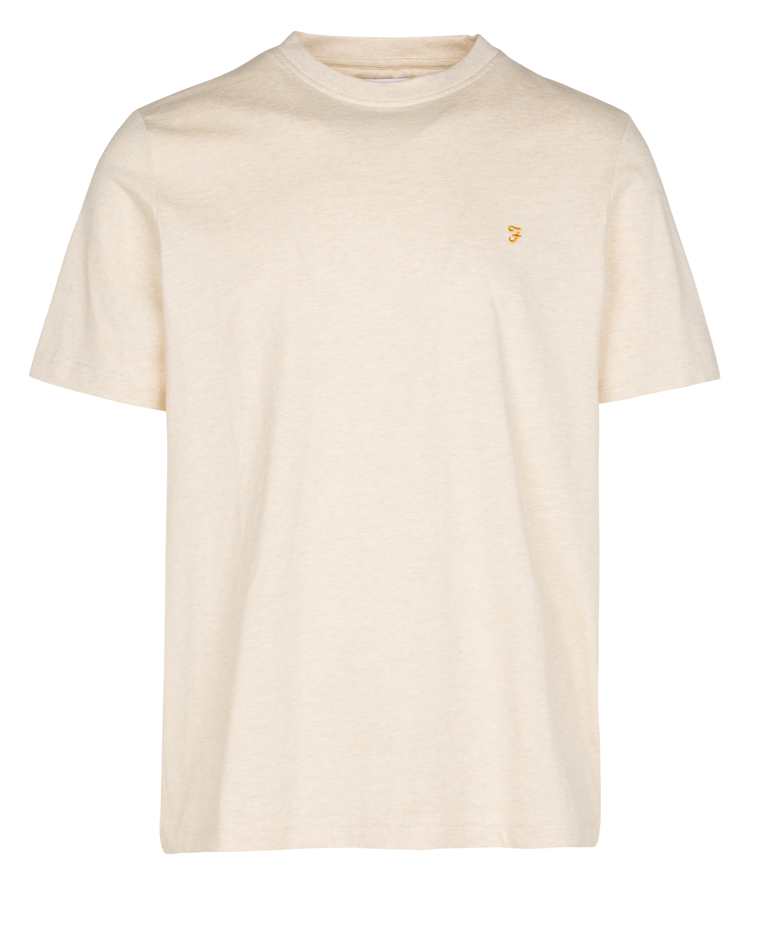 T-shirt van biokatoen met ronde hals FARAH