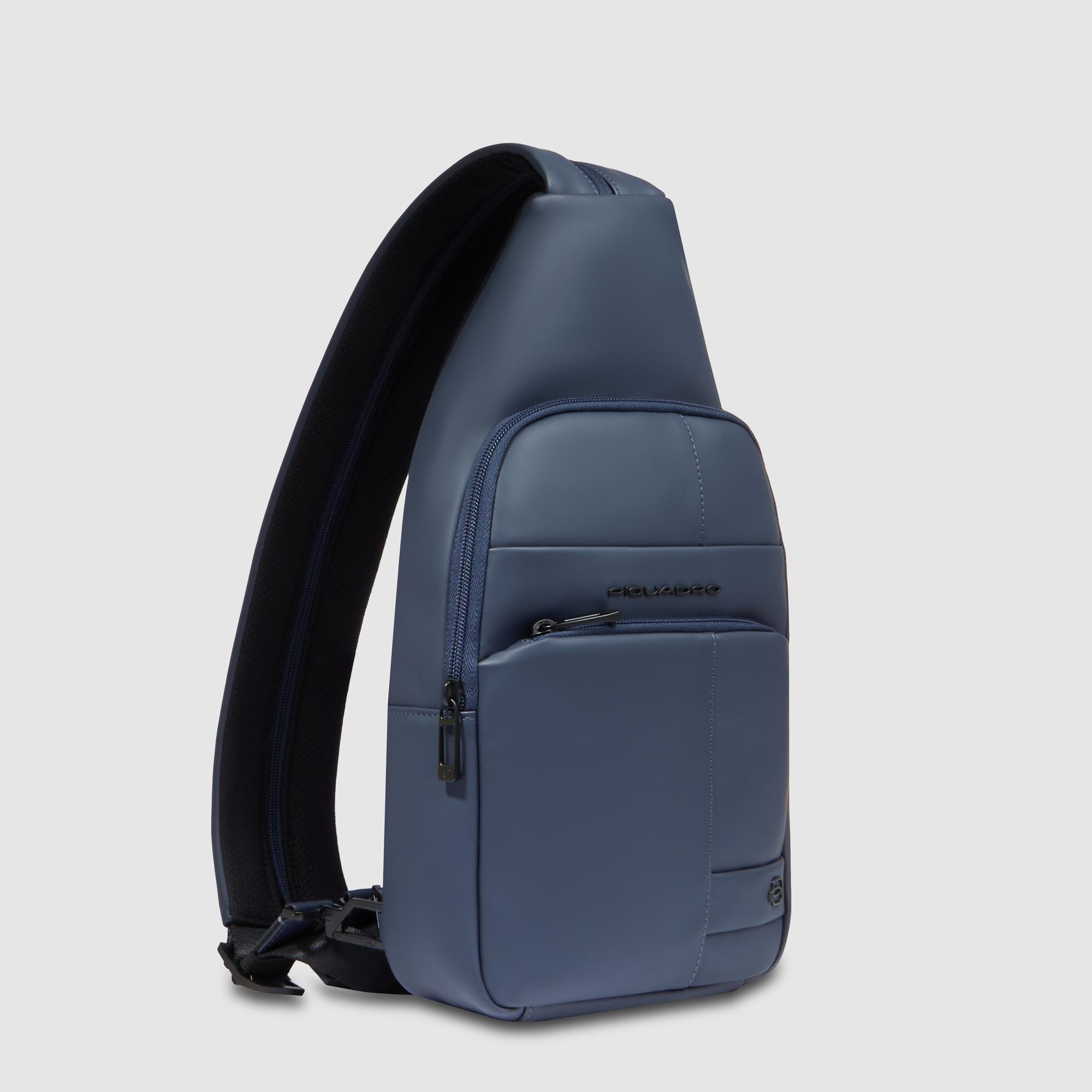 Men's water-repellent chest bag PIQUADRO Blue