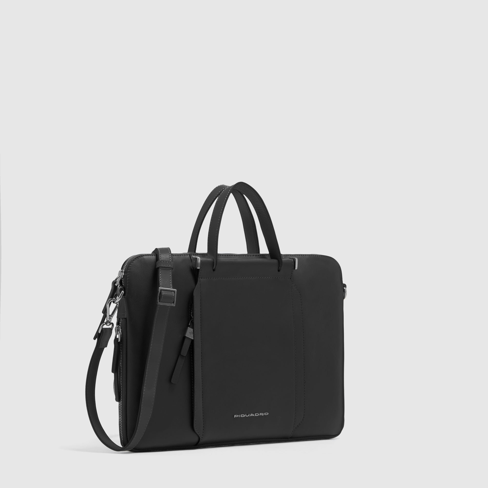 Expandable 14" women's laptop bag Black