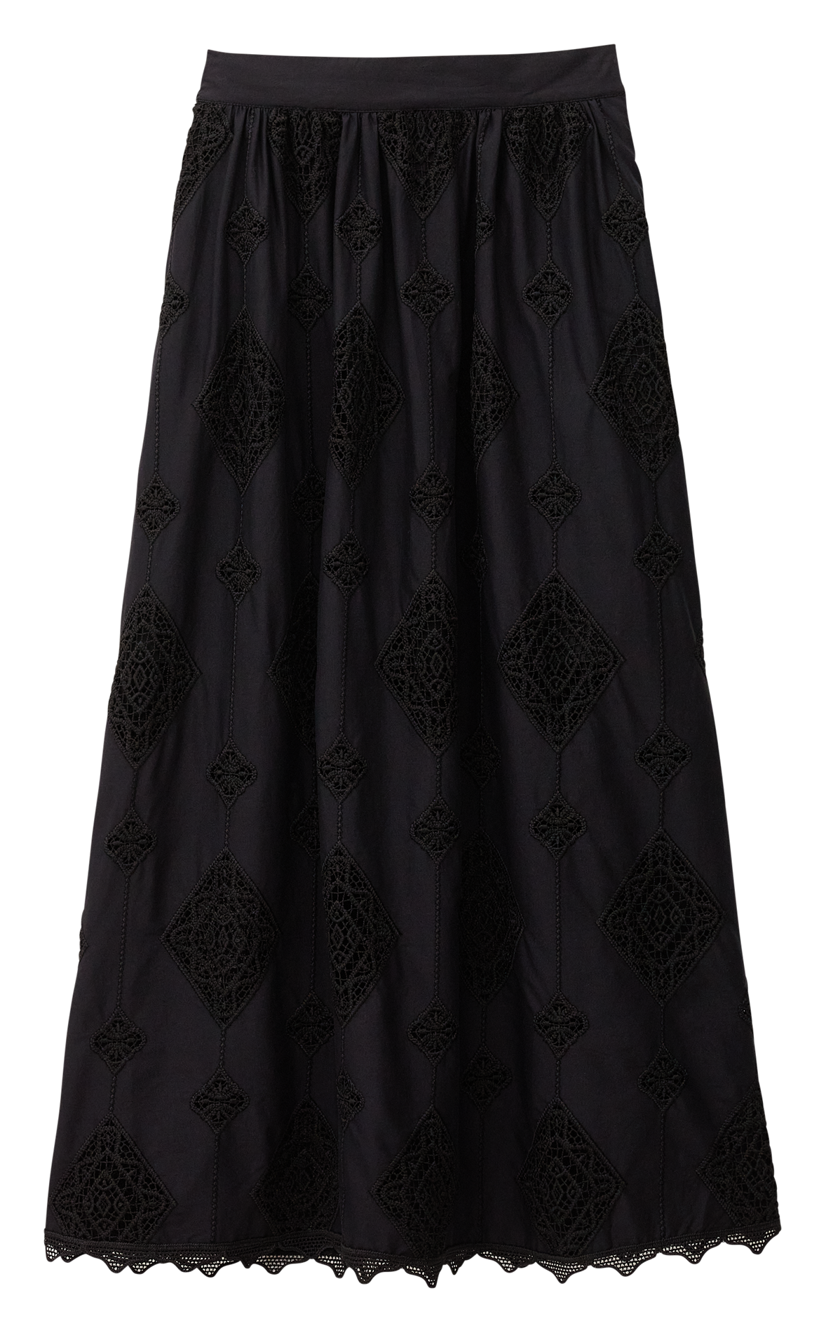 Lange rok | katoenblend BA&SH Zwart