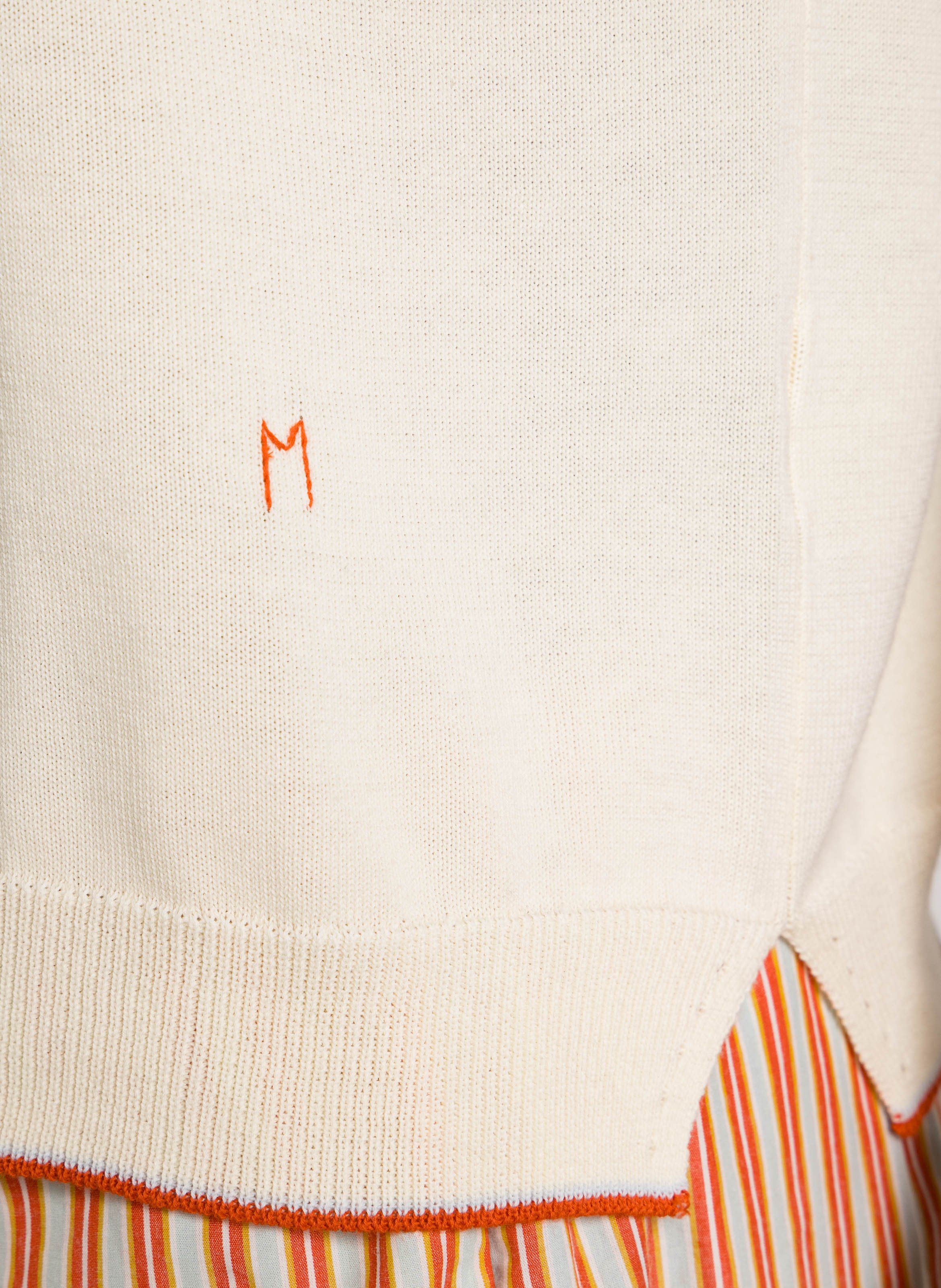 Pull col rond en coton MOISMONT Beige