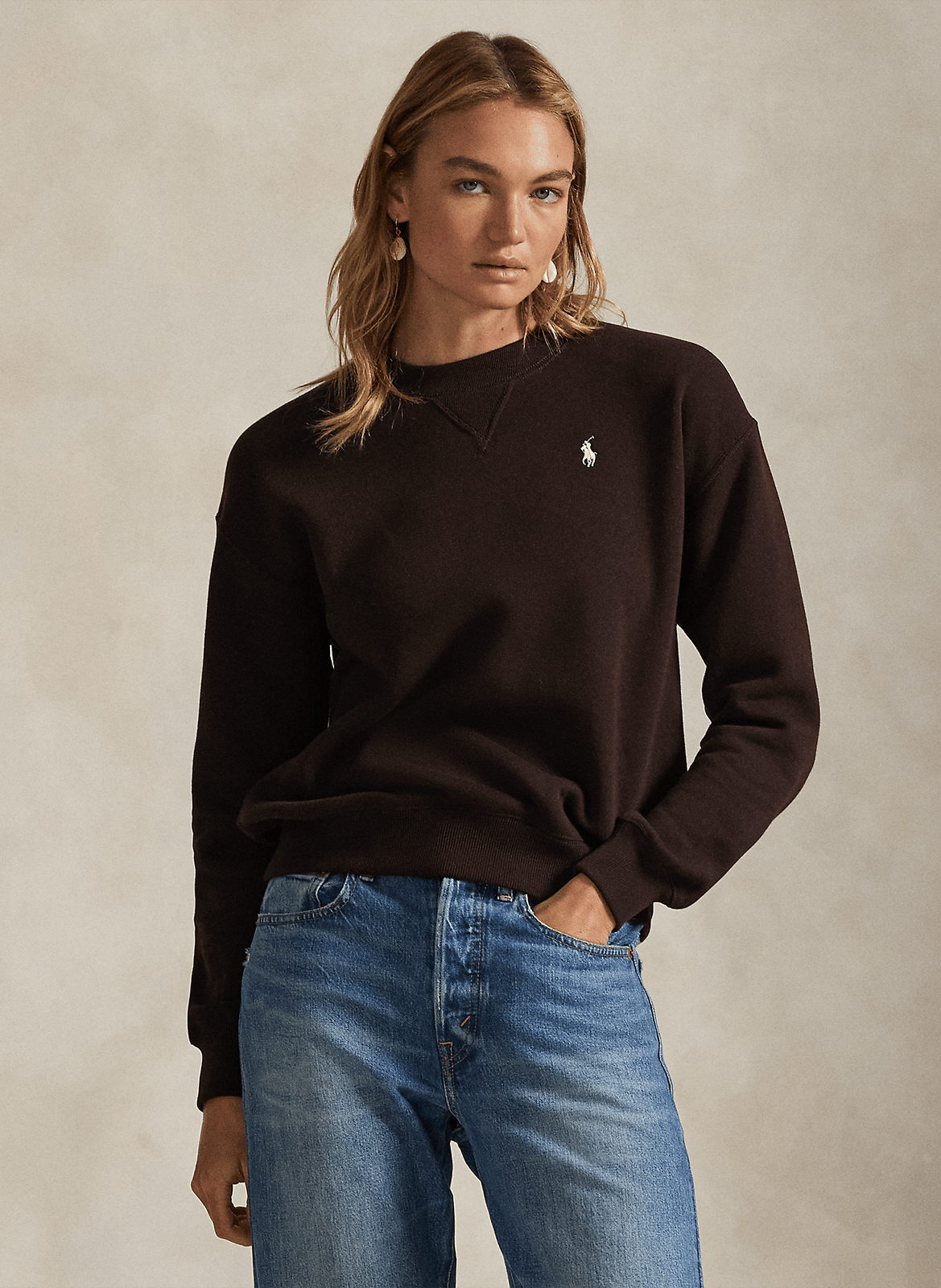 Rundhals-Sweatshirt aus Baumwoll-Mix POLO RALPH LAUREN