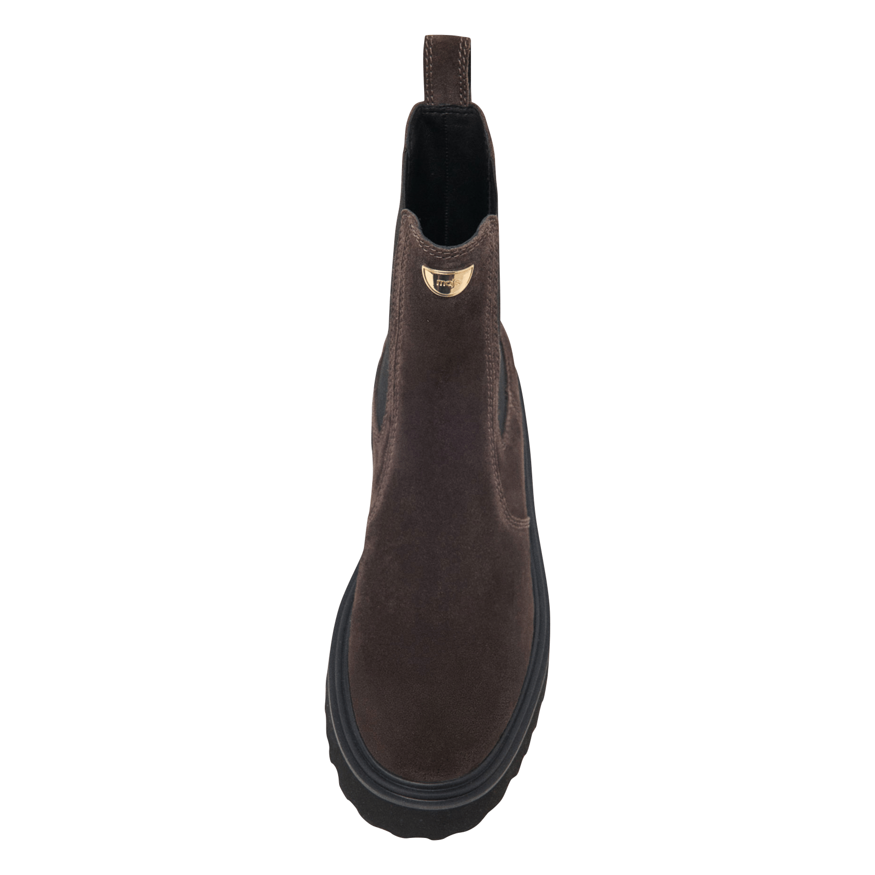 Bottines en cuir velours MAJE Marron