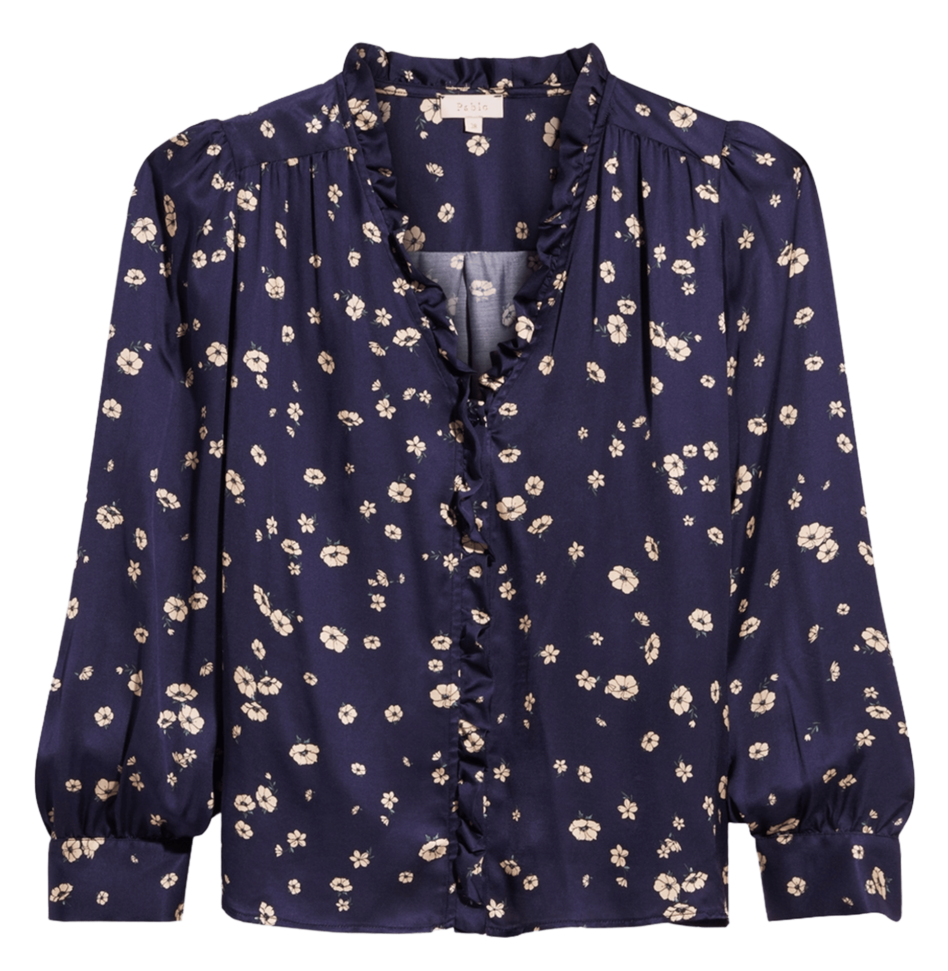 Chemise droite imprimée PABLO Bleu