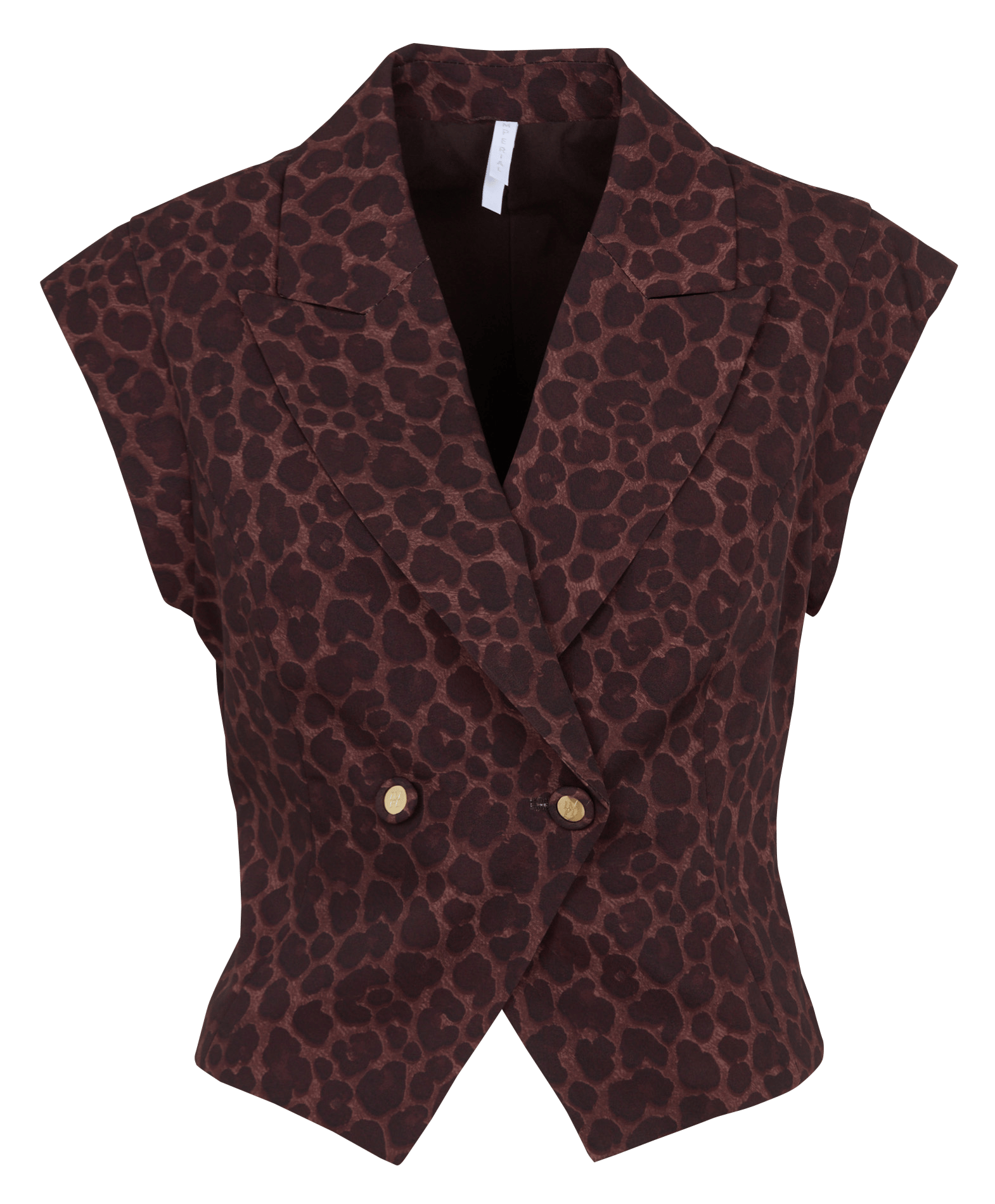 Getailleerd jasje met print IMPERIAL Bruin