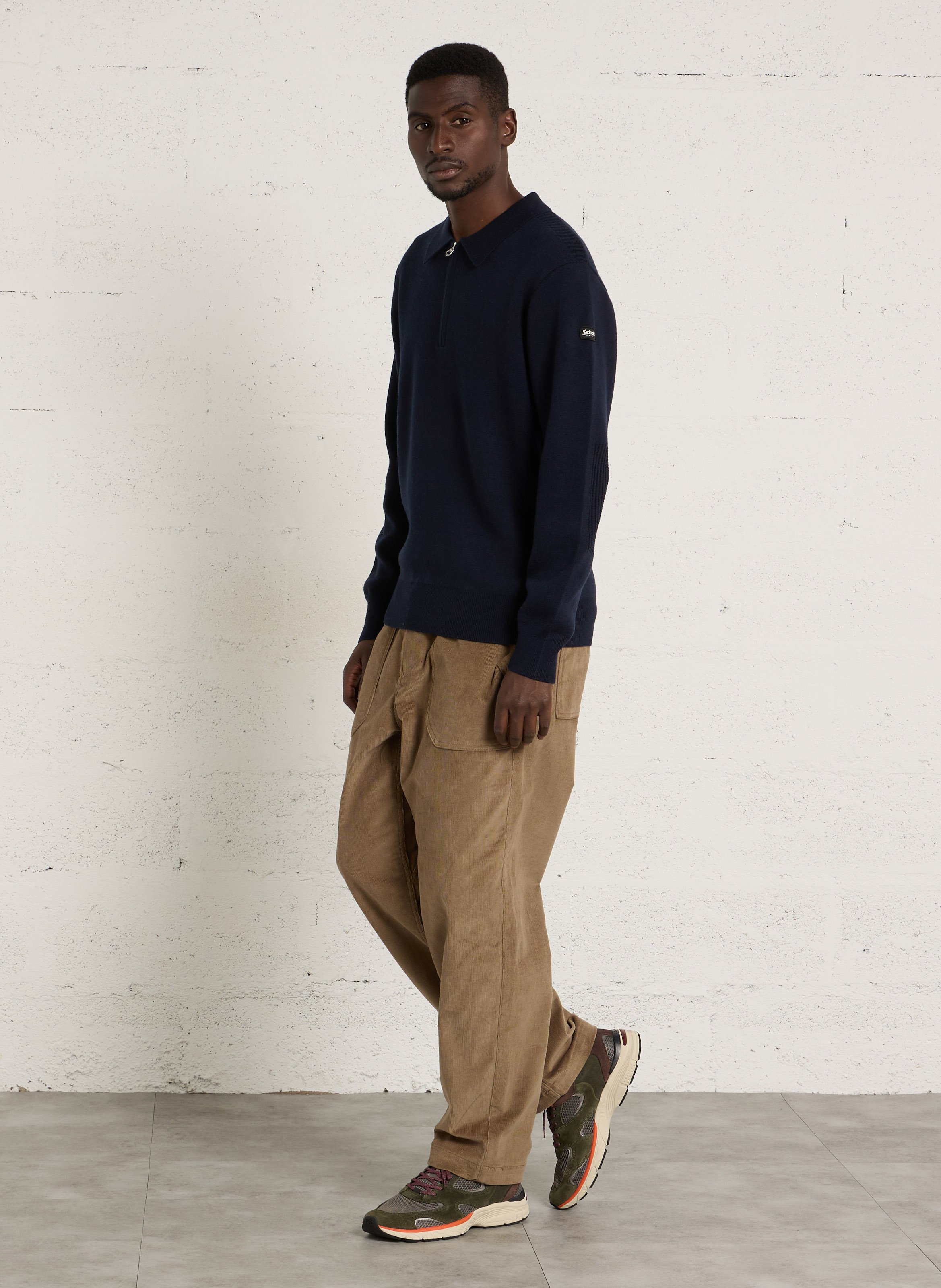 Rechte broek van gemengd biologisch katoenen corduroy PAUL SMITH Bruin
