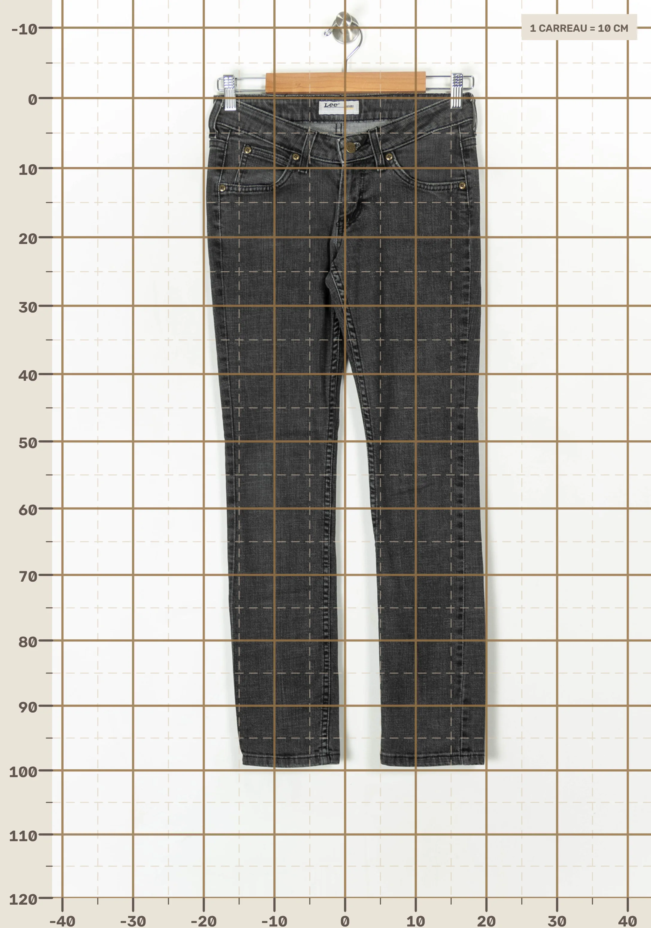 Jeans LEE - Seconde Main Grey