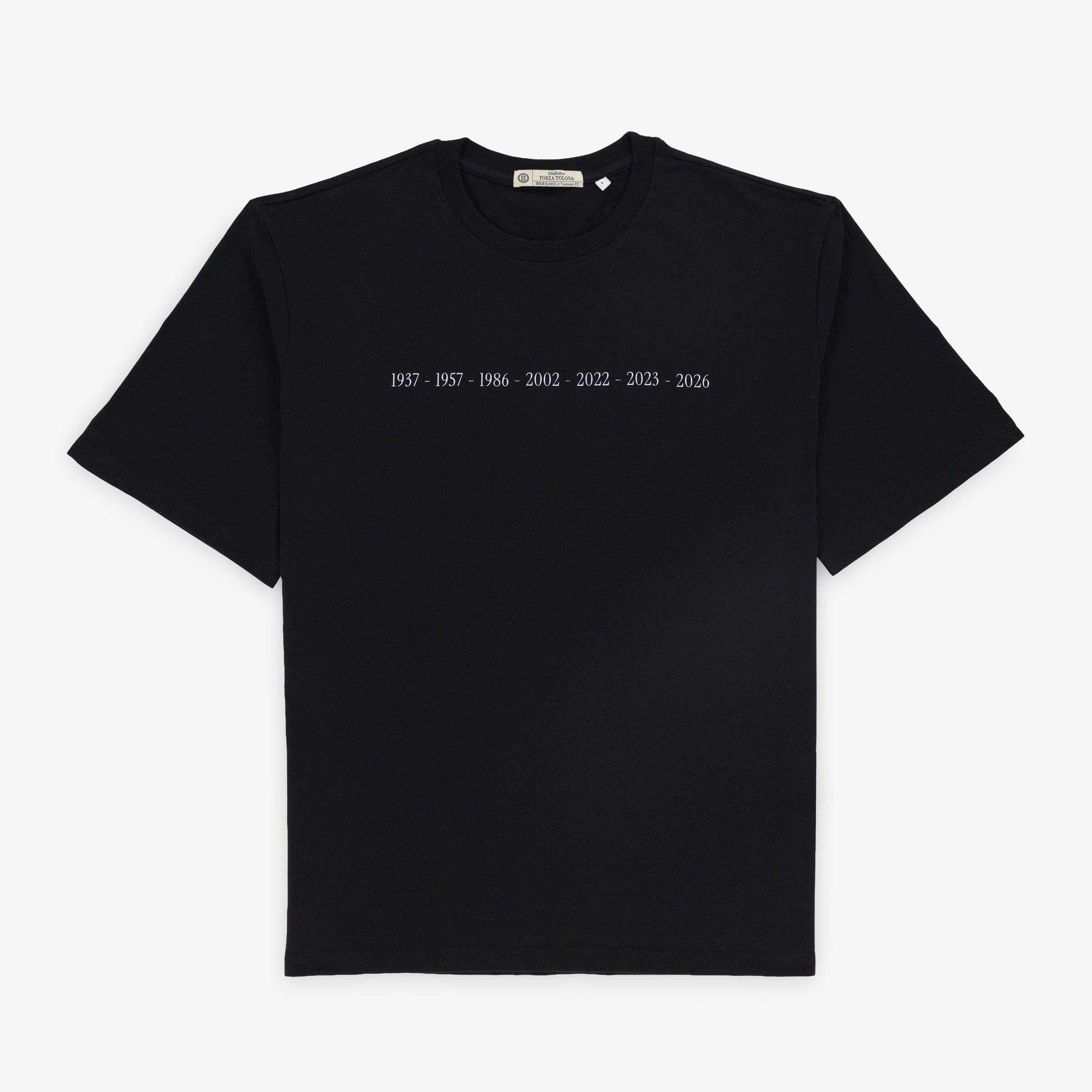 Short-sleeved cotton T-shirt SERGE BLANCO Black