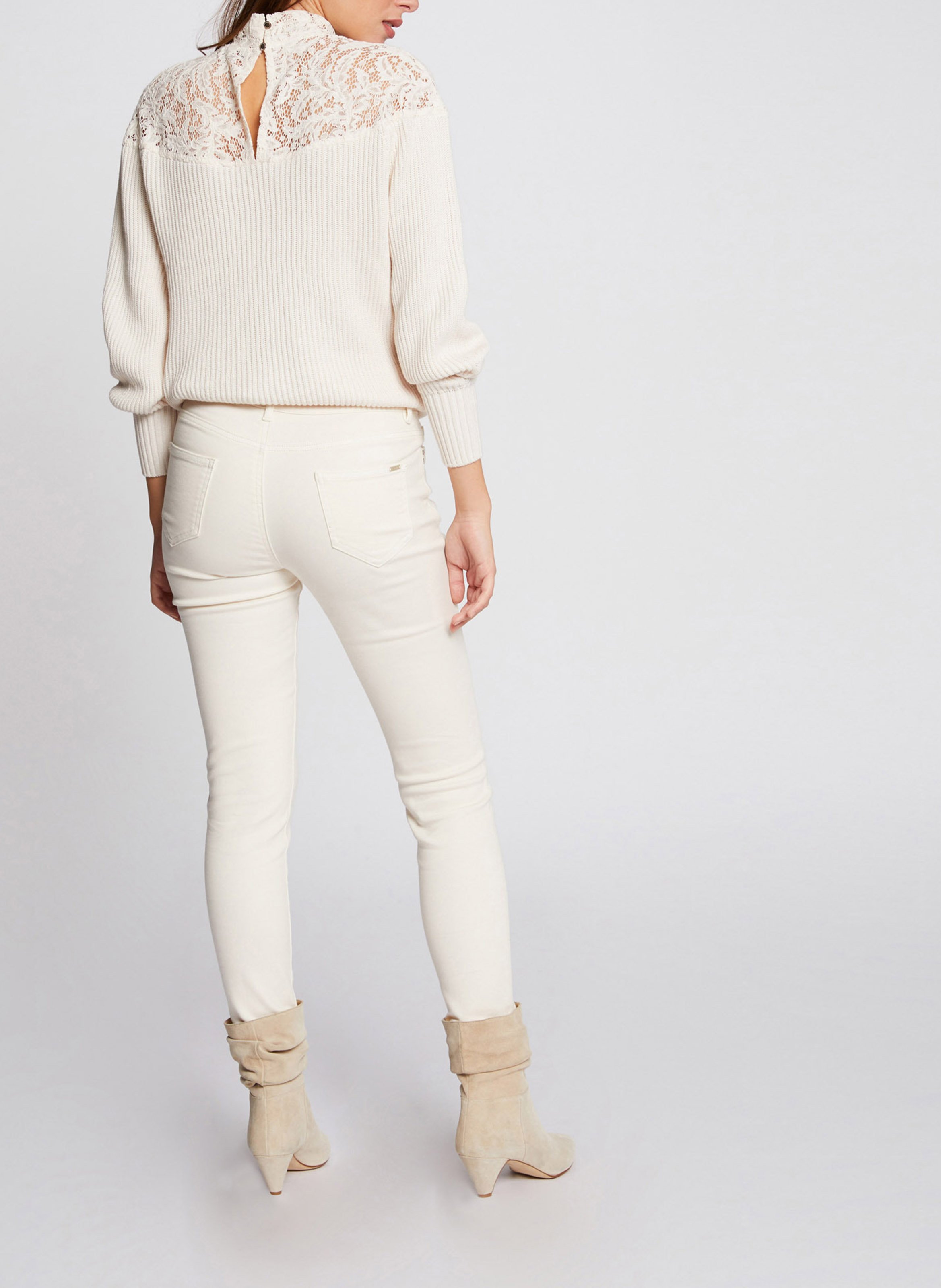 Low Waist Skinny Jeans MORGAN Beige