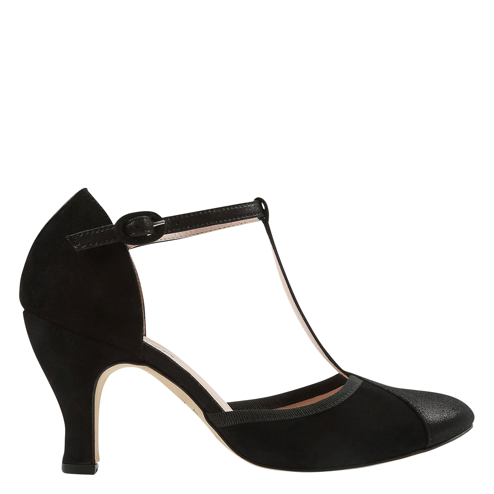 Leren T-strap-pumps met hak REPETTO Zwart