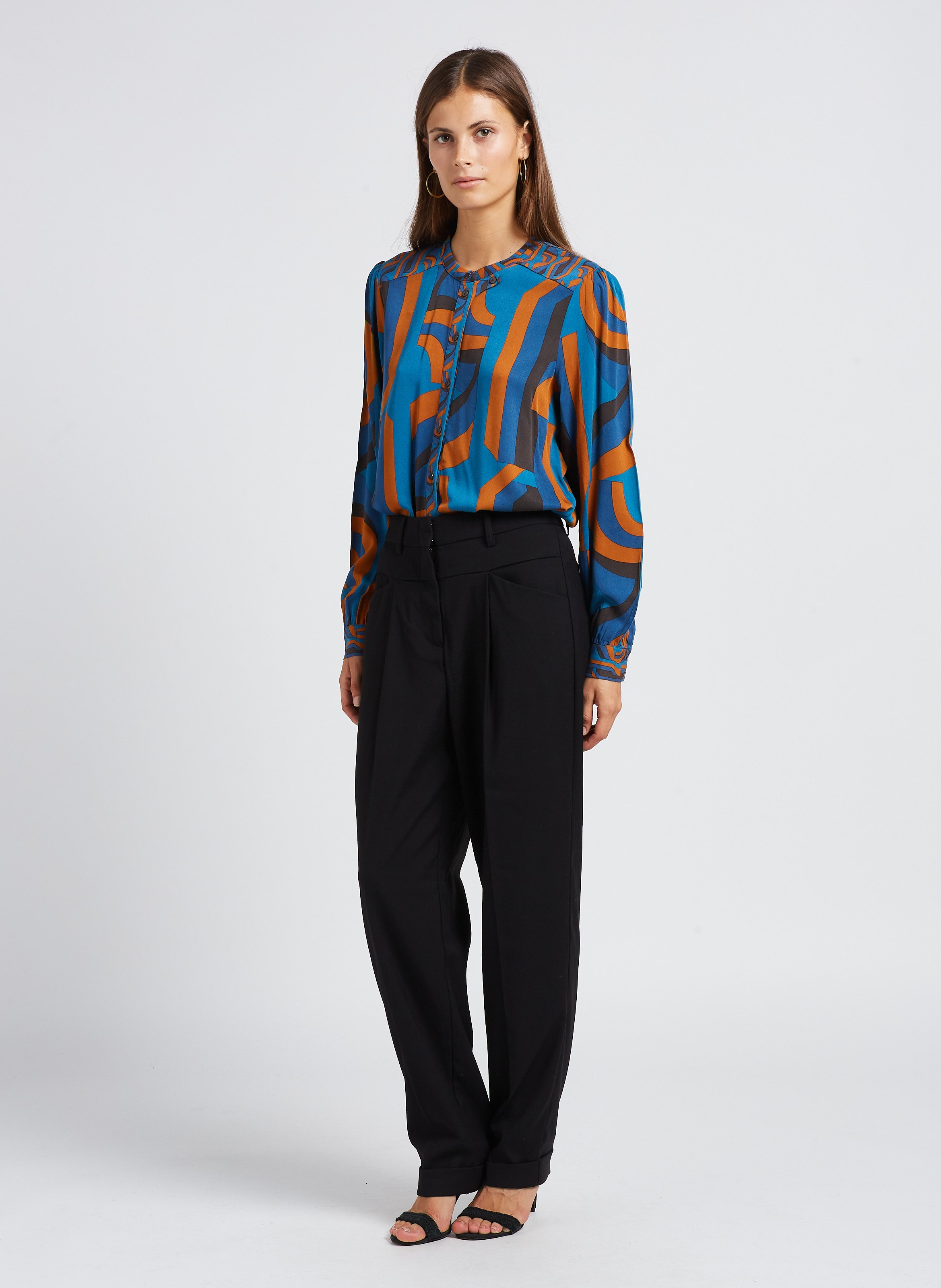 Wijde broek VILA Zwart