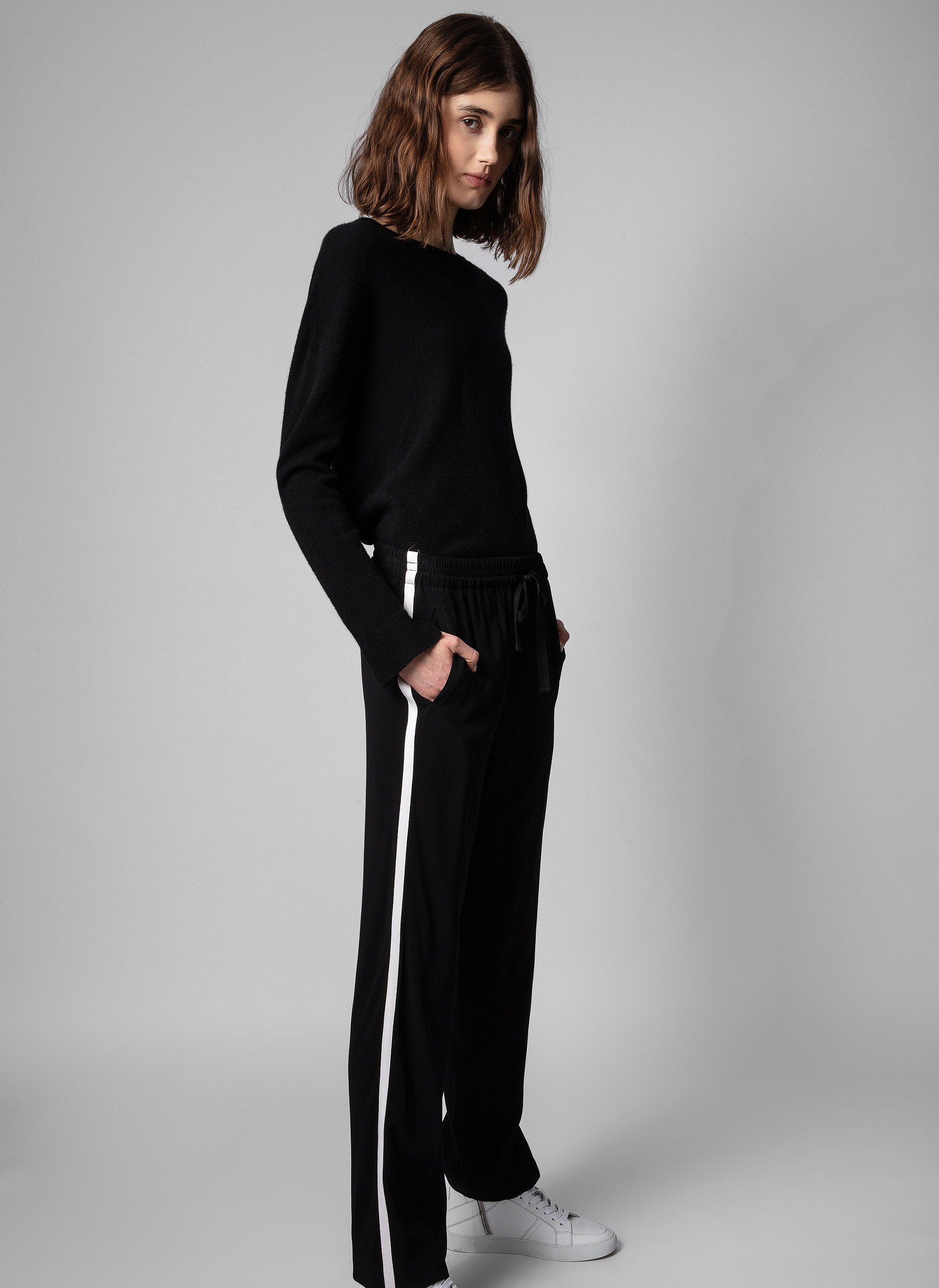 Pull droit en cachemire ZADIG&VOLTAIRE Noir