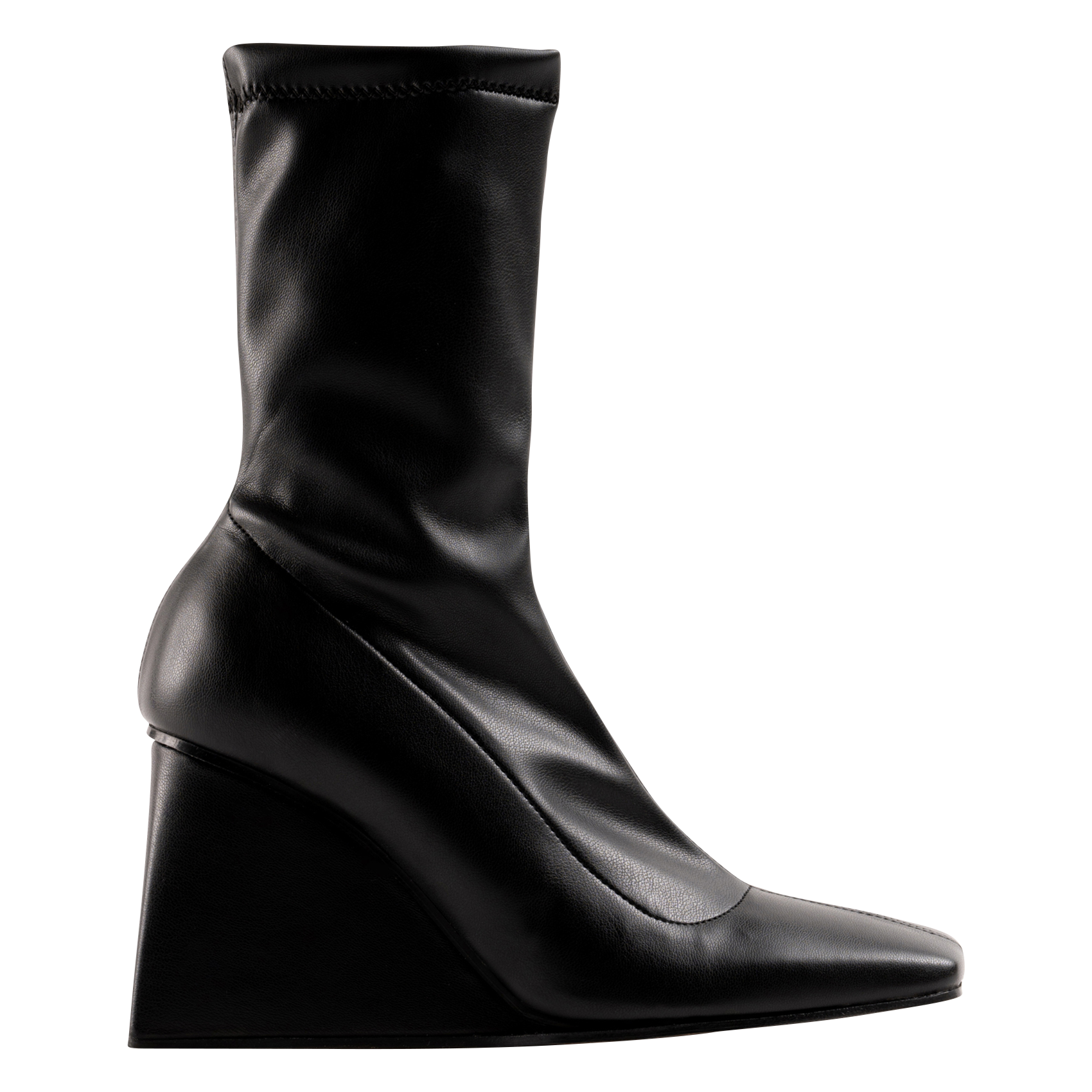 Bottes compensées effet cuir  SOULIER MARTINEZ Noir