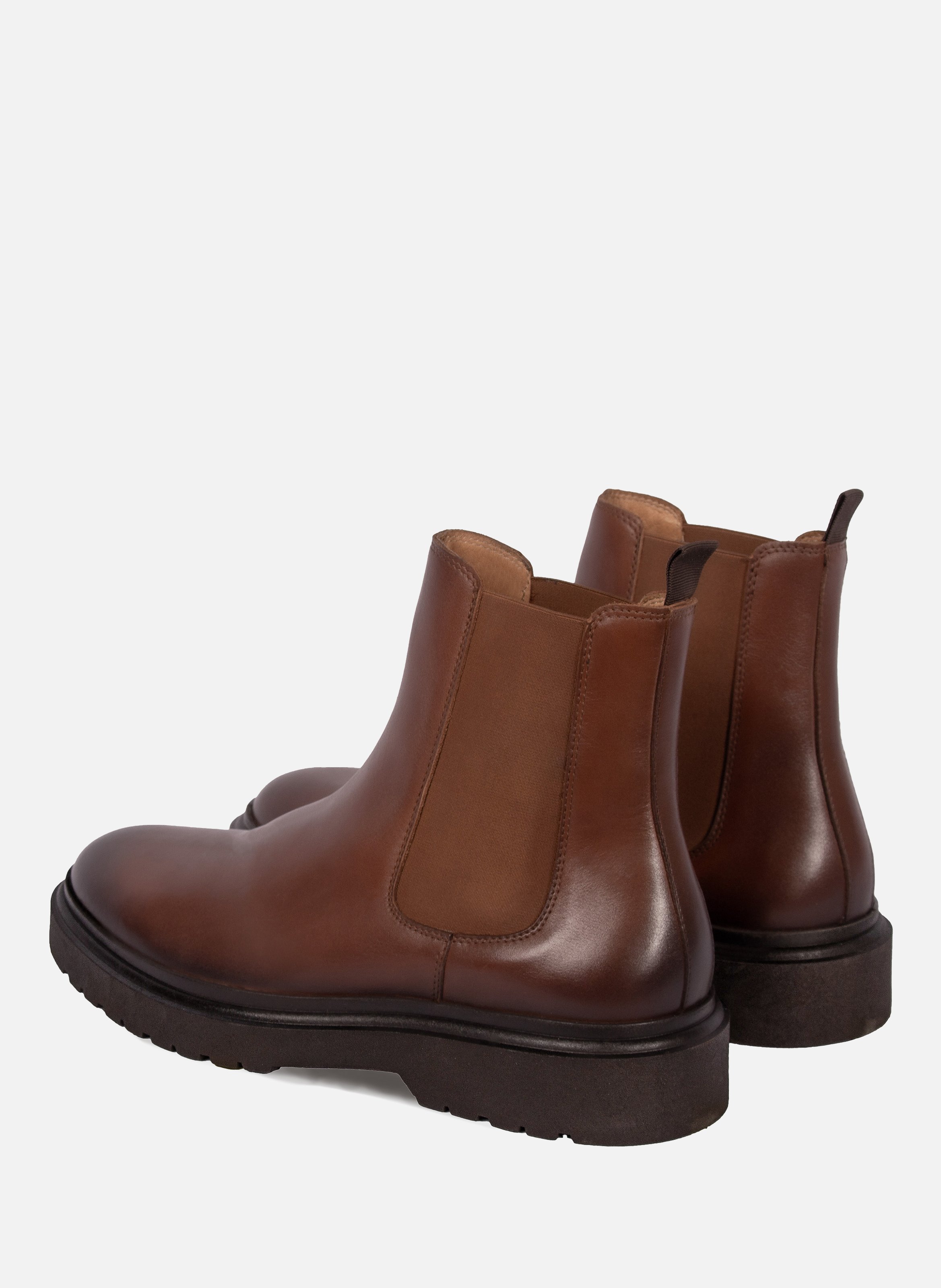 Chelsea boots in rubberized leather JULES & JENN Brown