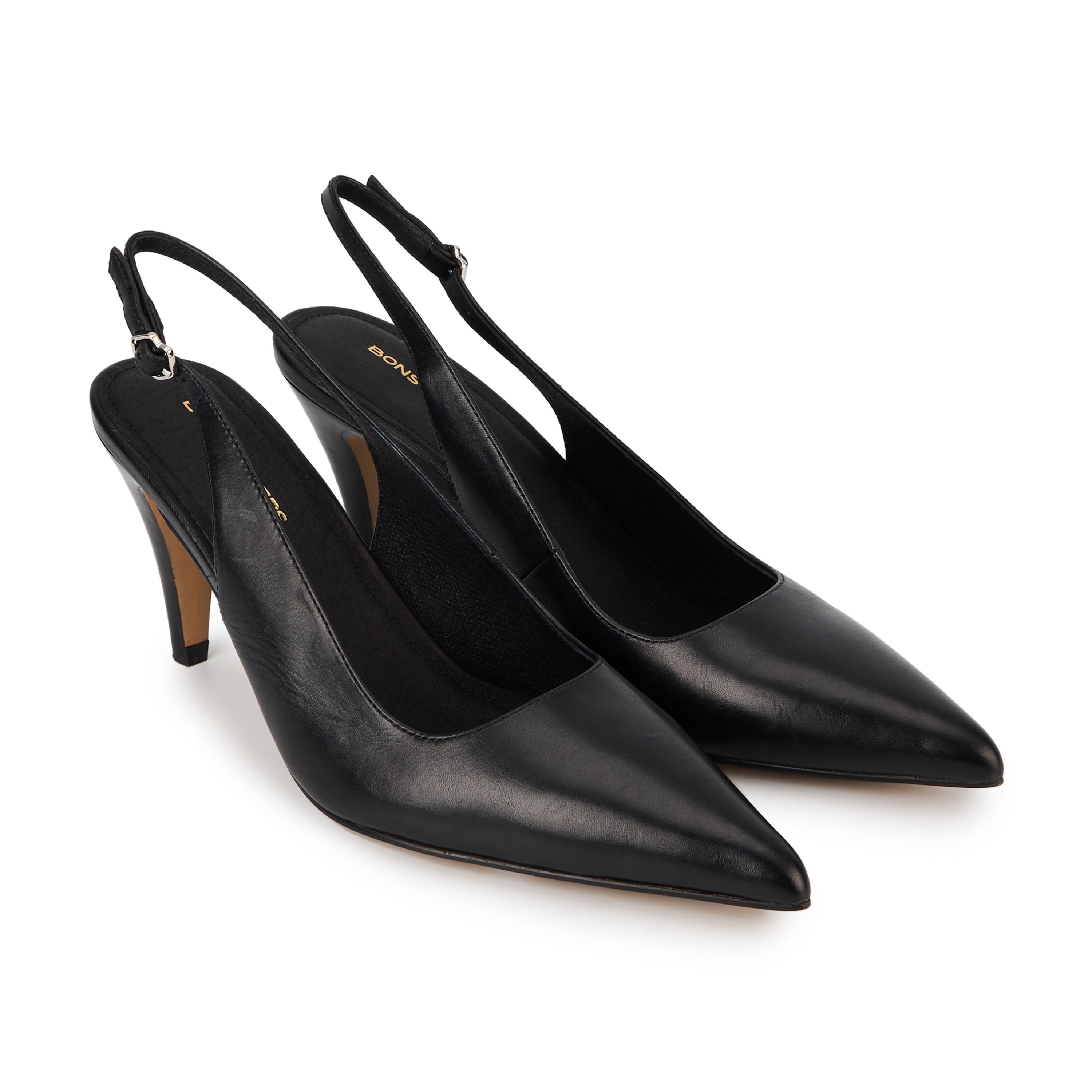 Beyou suede high heels  BONS BAISERS PARIS Black