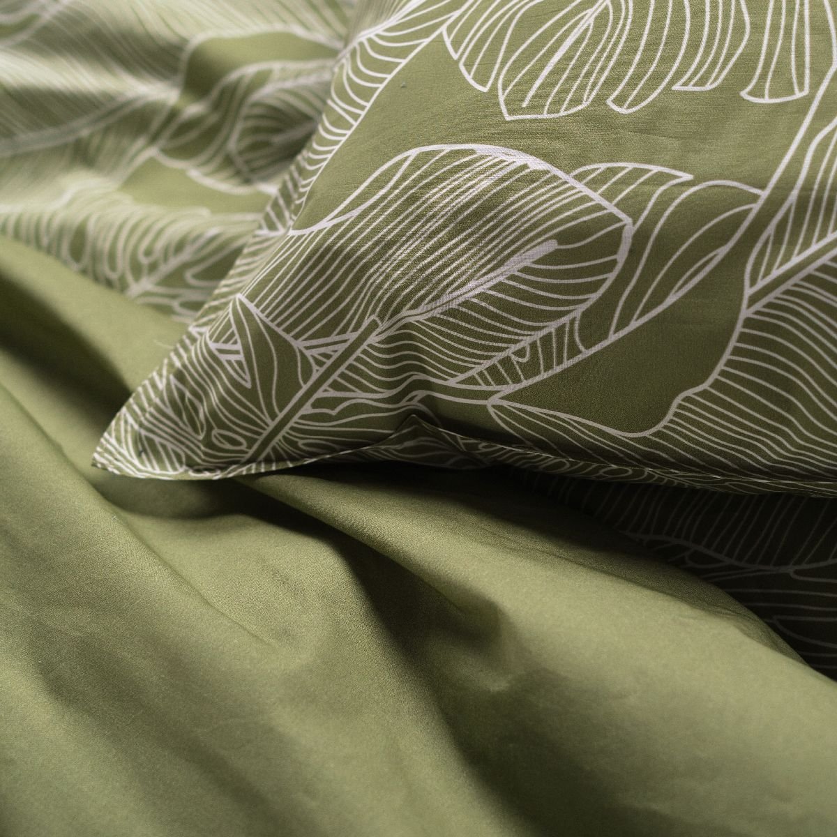 Printed cotton bed set TODAY LINGE DE MAISON Green
