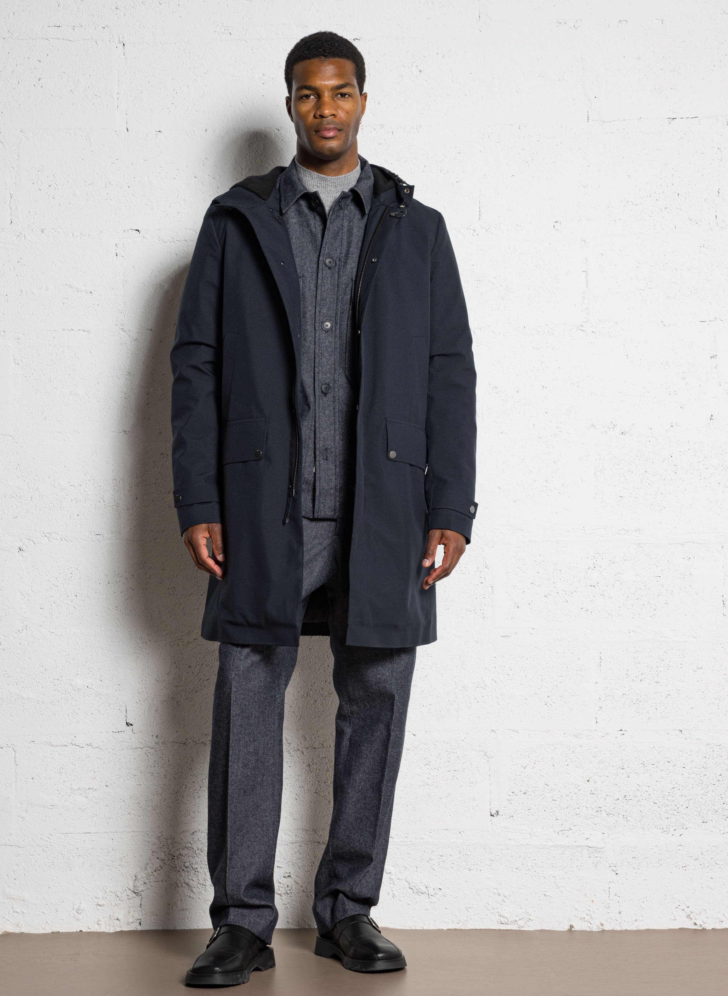 Parka mit Stehkragen, wasserdicht IKKS Blau