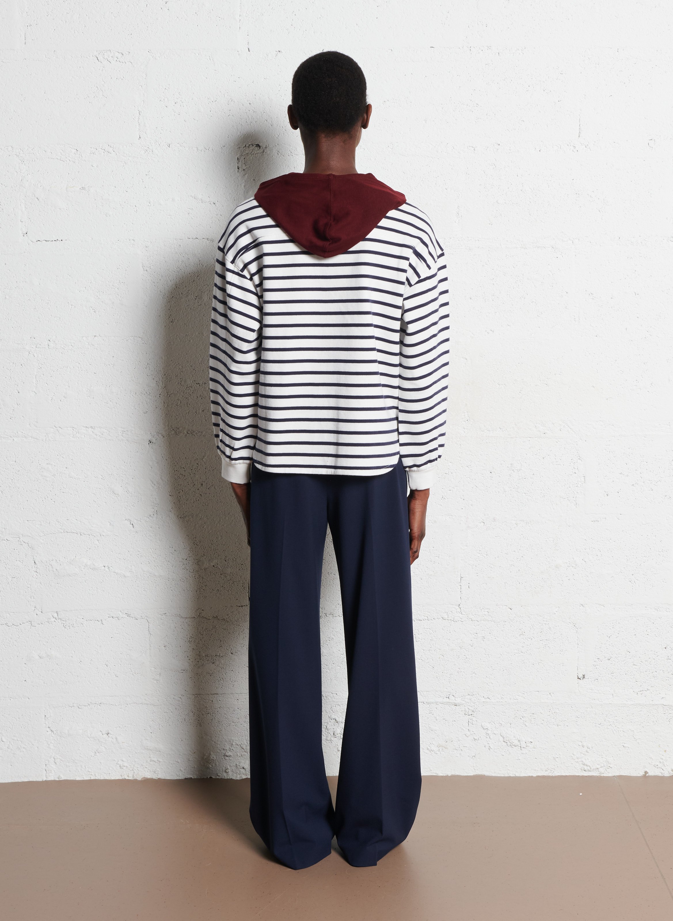 Cotton round-neck sweatshirt I CODE White