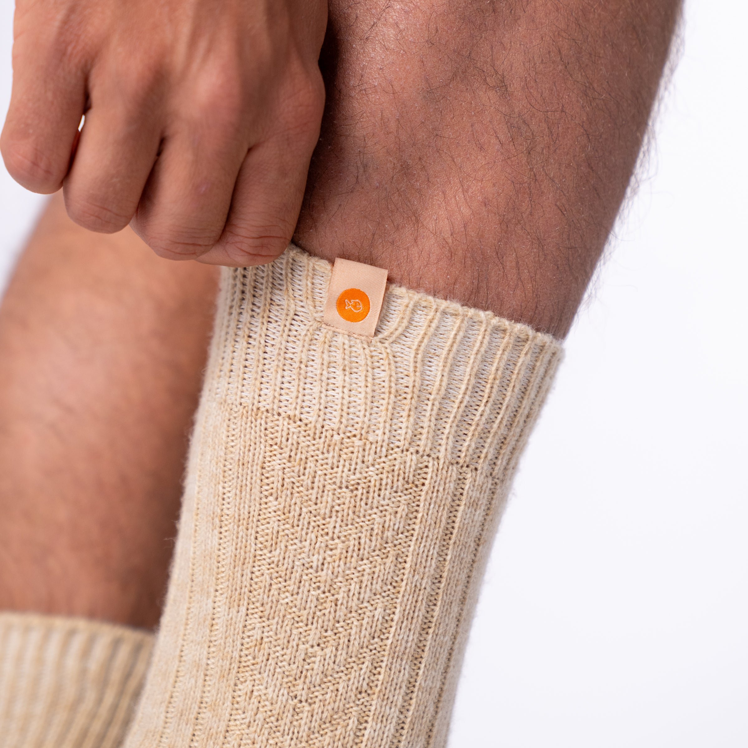 Wool socks BILLYBELT Beige