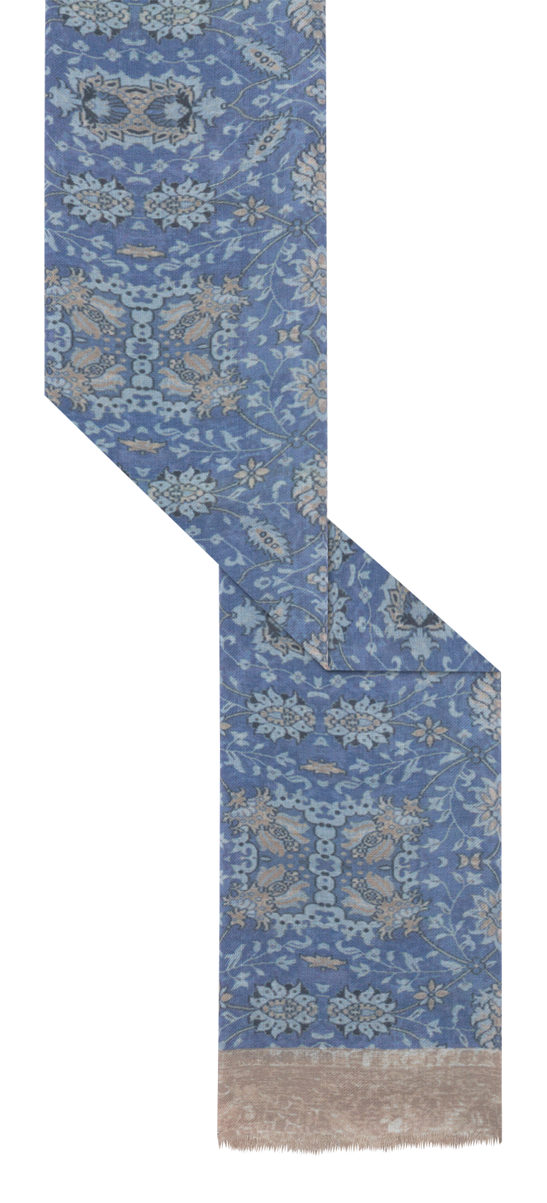 Echarpe imprimée en laine mélangée GERARD DAREL Bleu