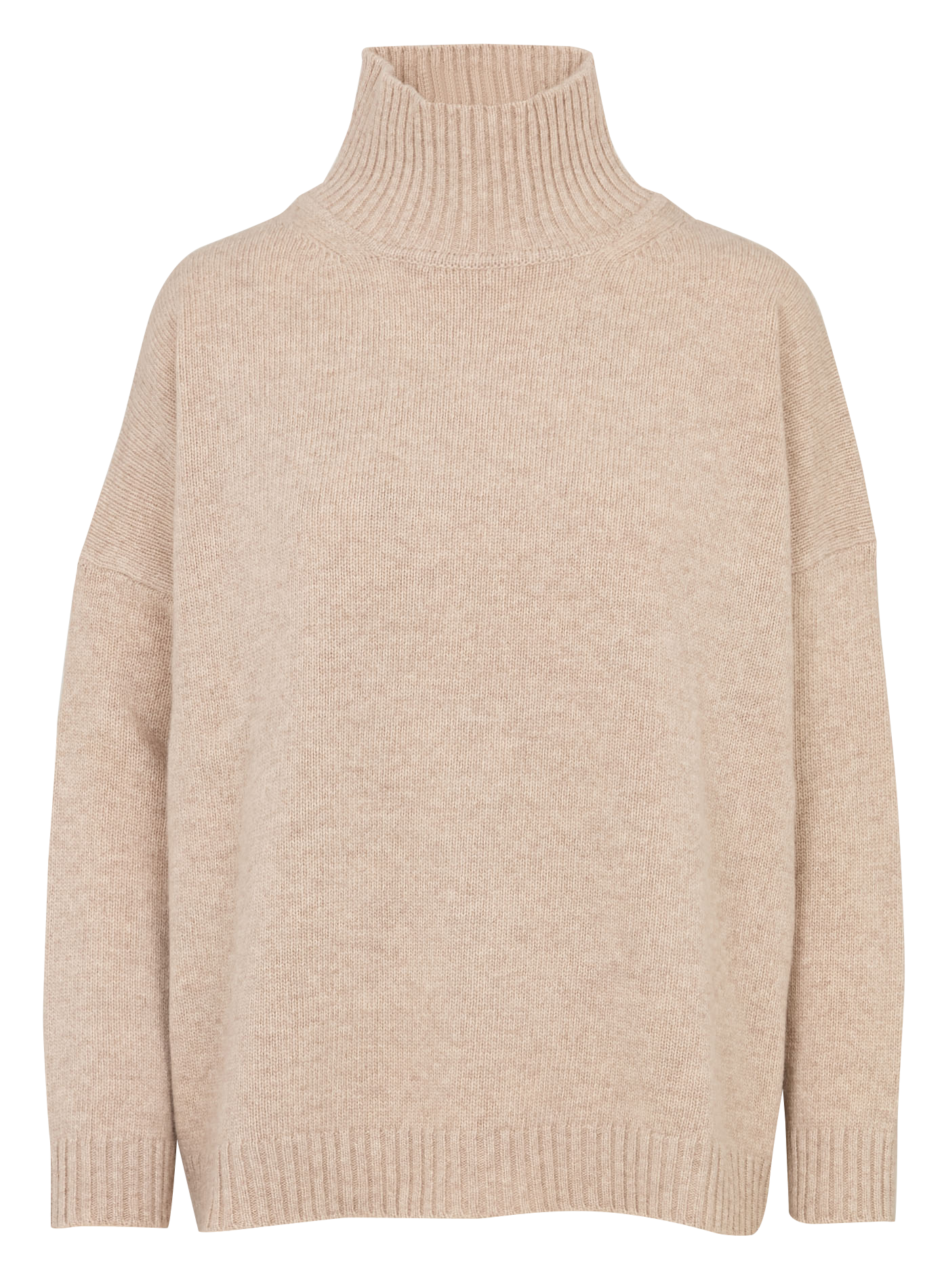 Roll-neck wool sweater BORGIA Sable