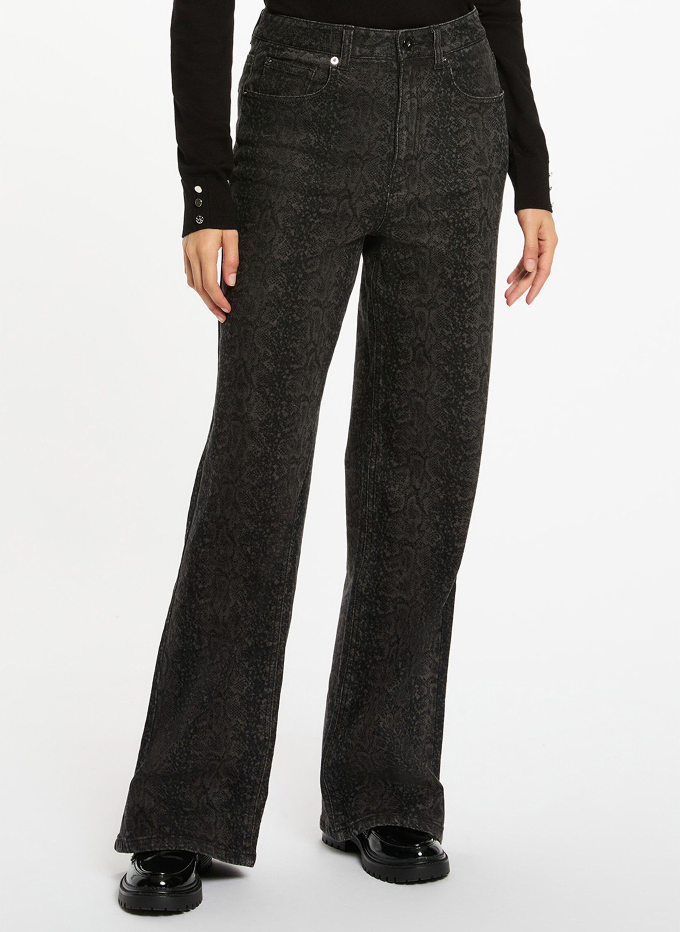 Wijde katoenen broek MORGAN Veelkleurig