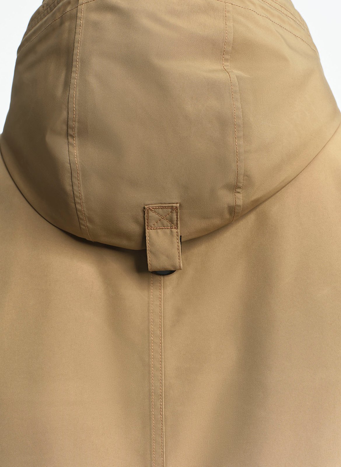 Parka droite mi-longue à capuche AIGLE Marron