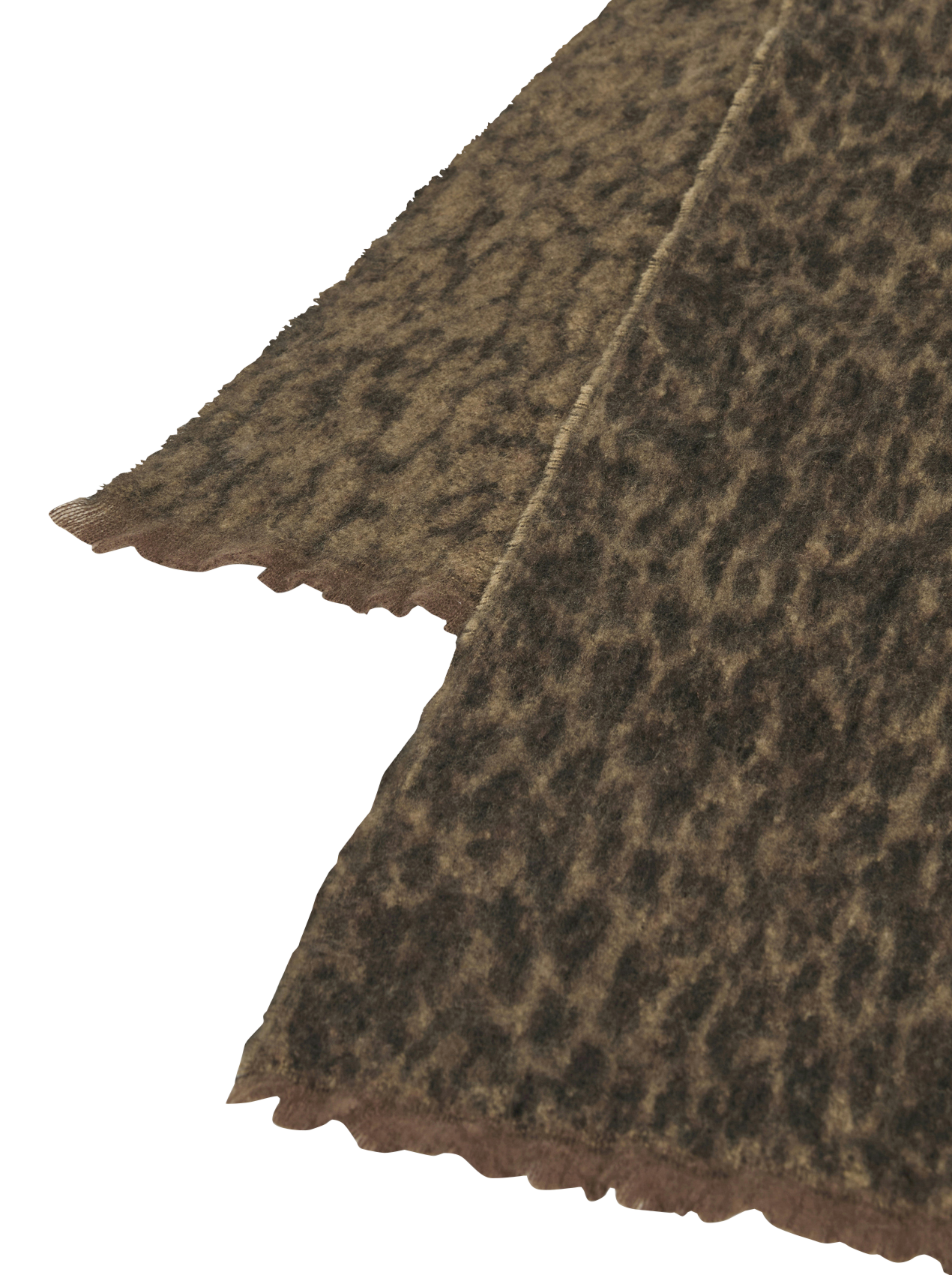 Rechthoekige luipaard sjaal VILA Bruin