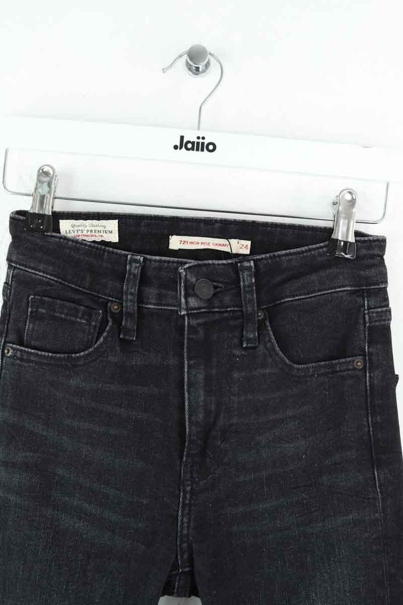 Cotton skinny jeans LEVI'S - Seconde main Black