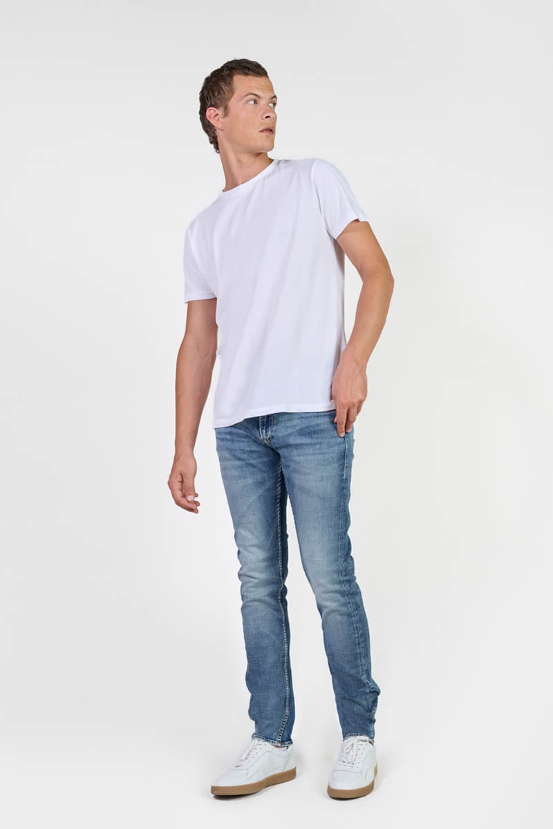 Slim blue jogg jeans 700/11, length 34 LE TEMPS DES CERISES Blue