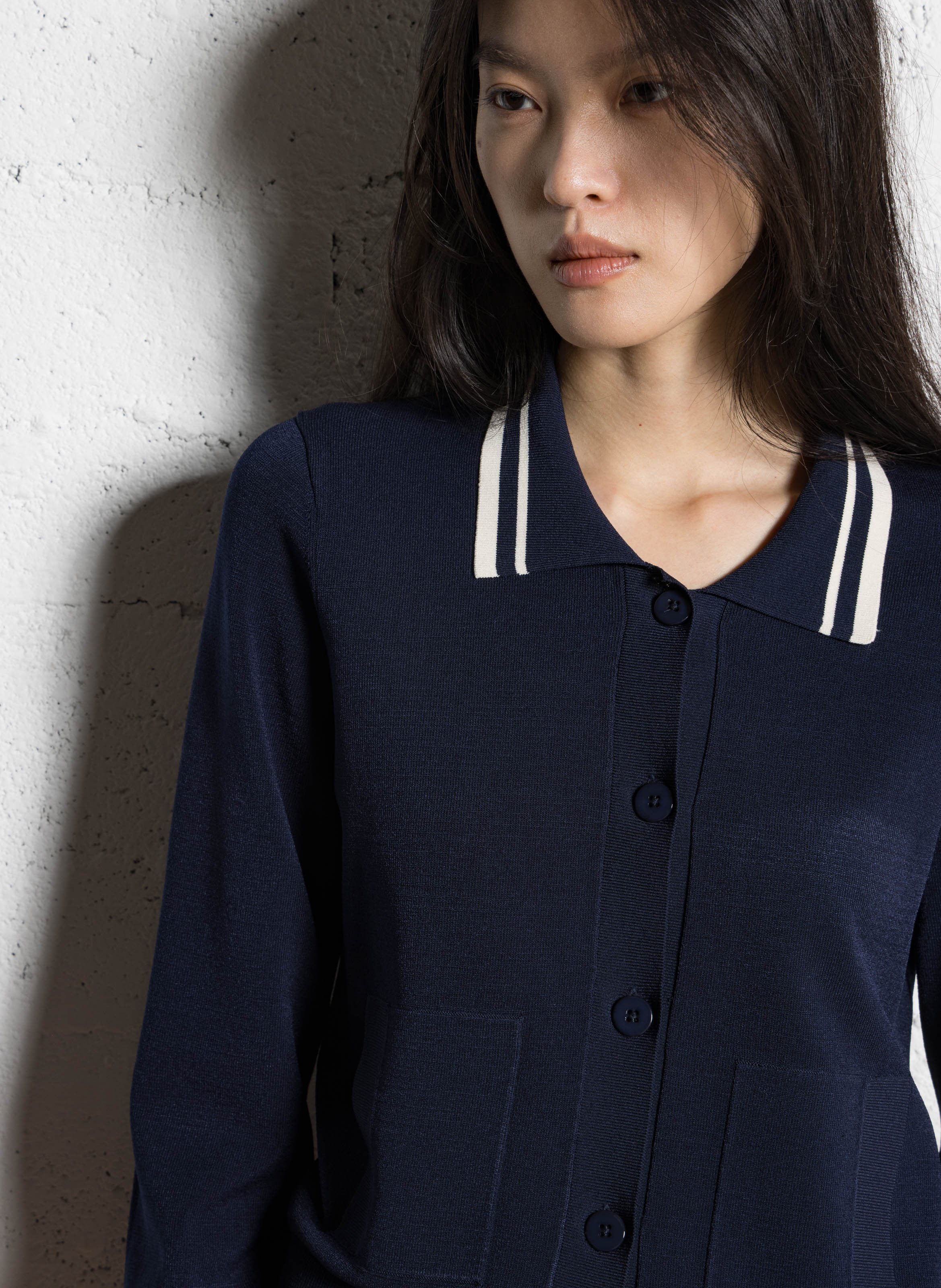 Straight striped trousers  - Look 2