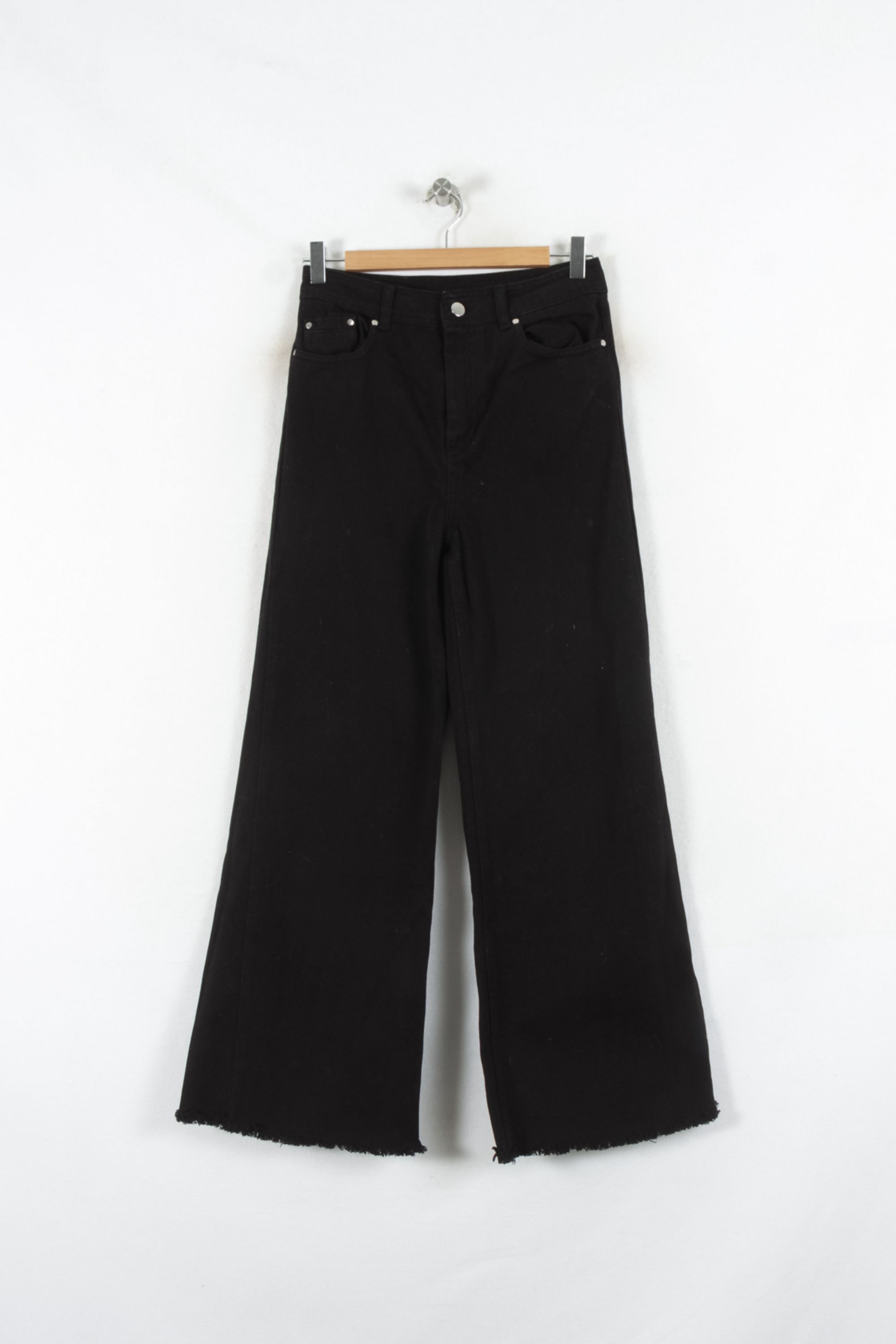Cropped slim jeans with studs MARIE SIXTINE - SECONDE MAIN Black
