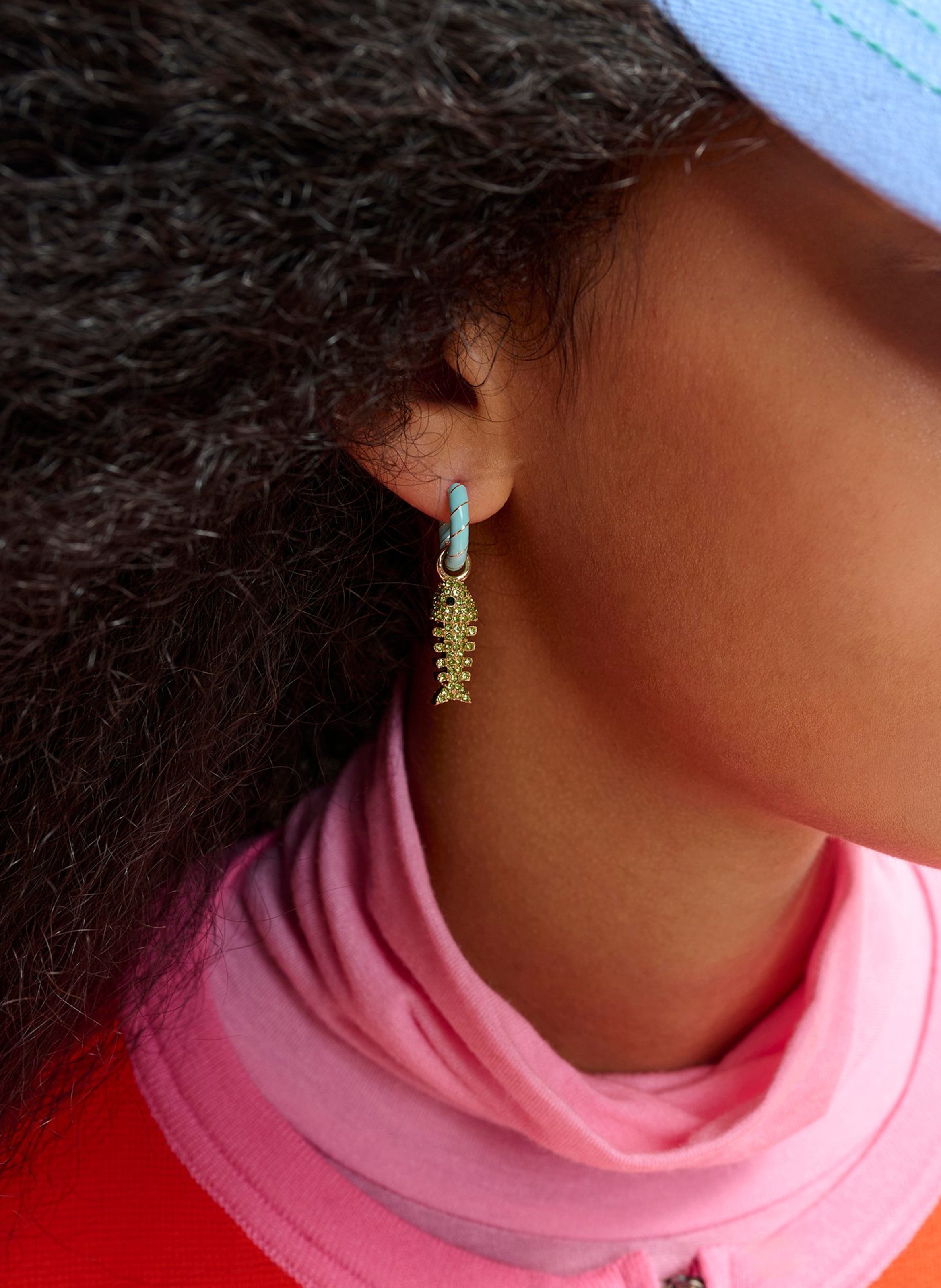 Boucles d'oreilles fantaisies ESSENTIEL ANTWERP Bleu