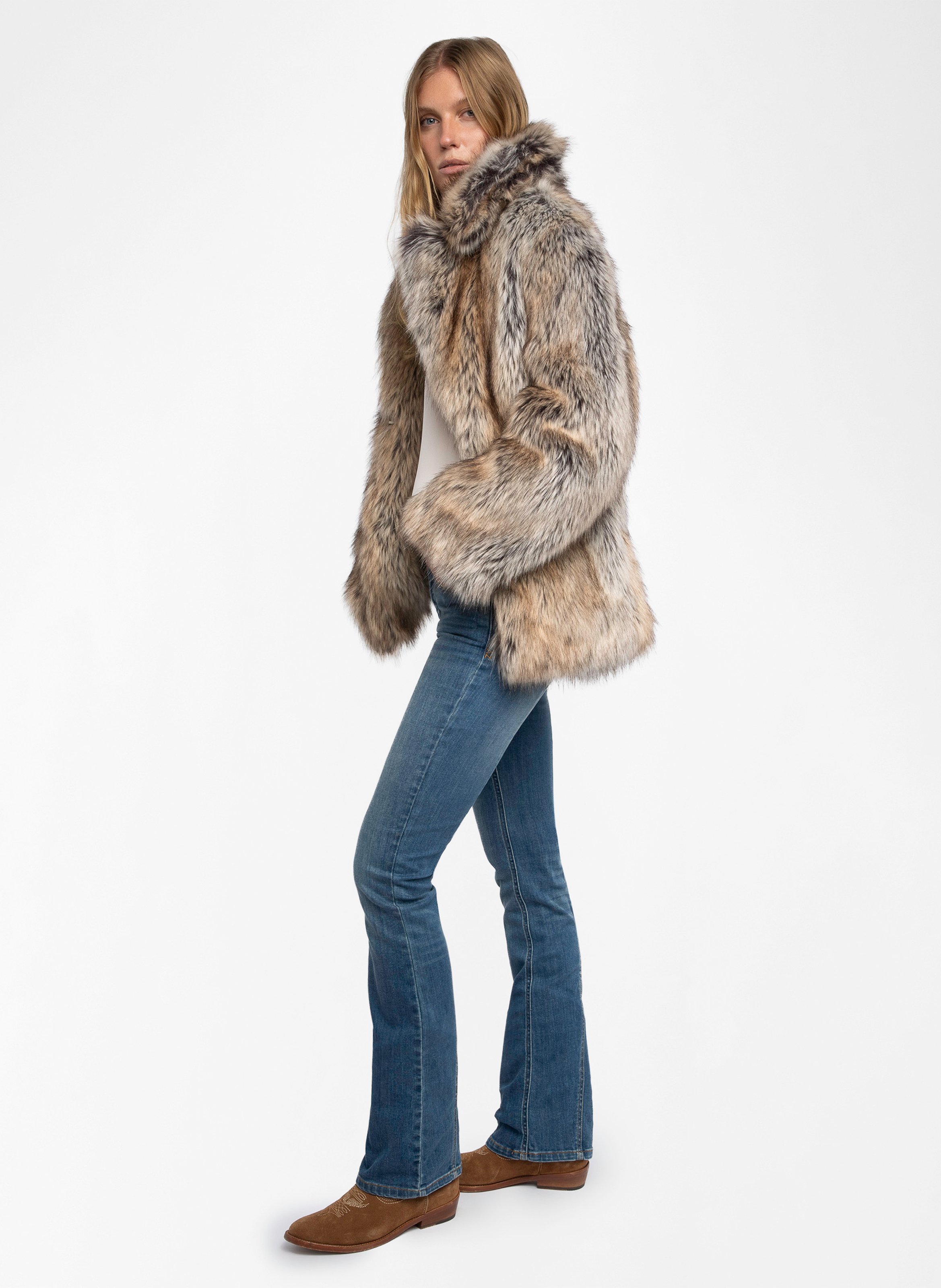 Cappotto corto effetto pelliccia ZADIG&VOLTAIRE Beige