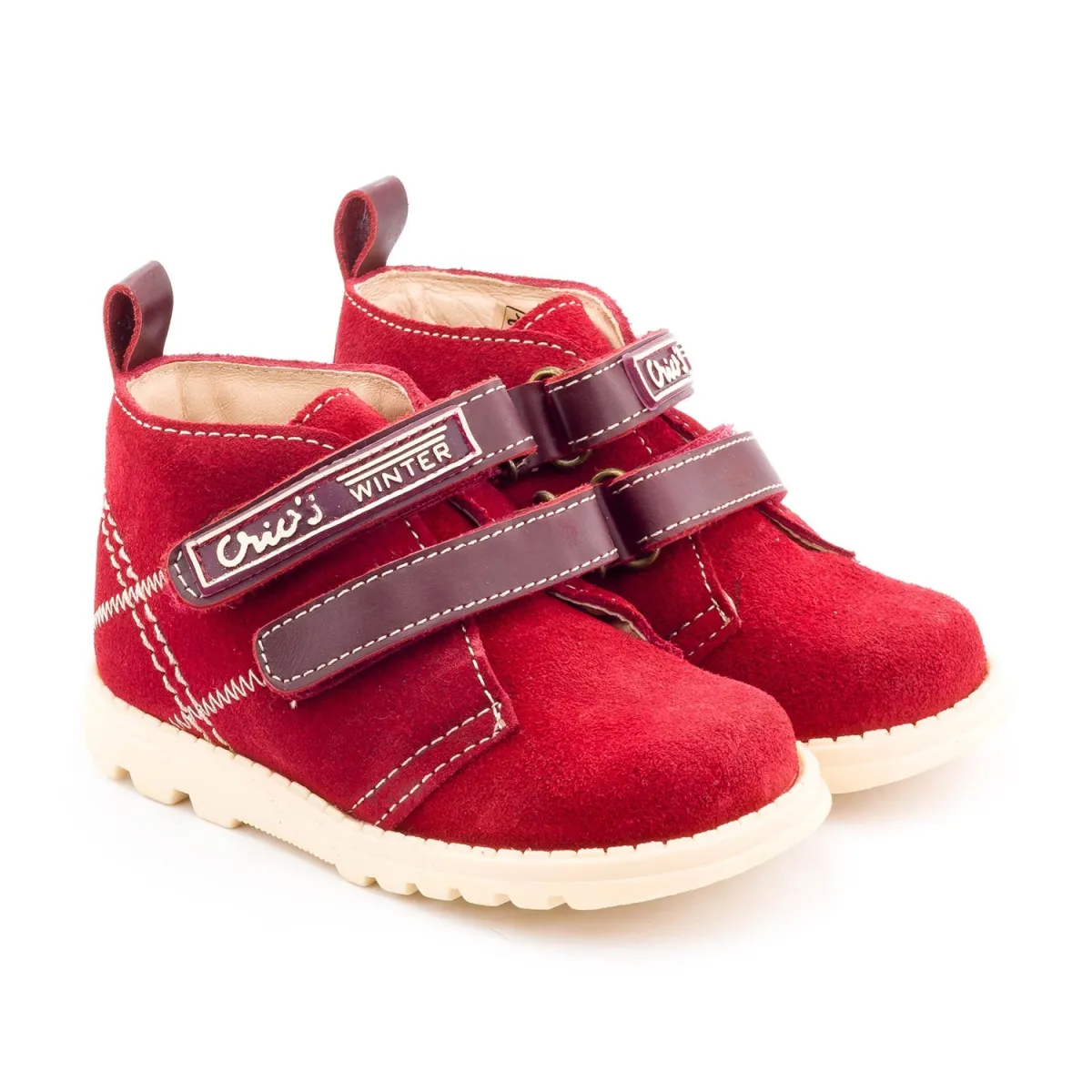 Bottines bébé garçon Boni & Sidonie Rouge