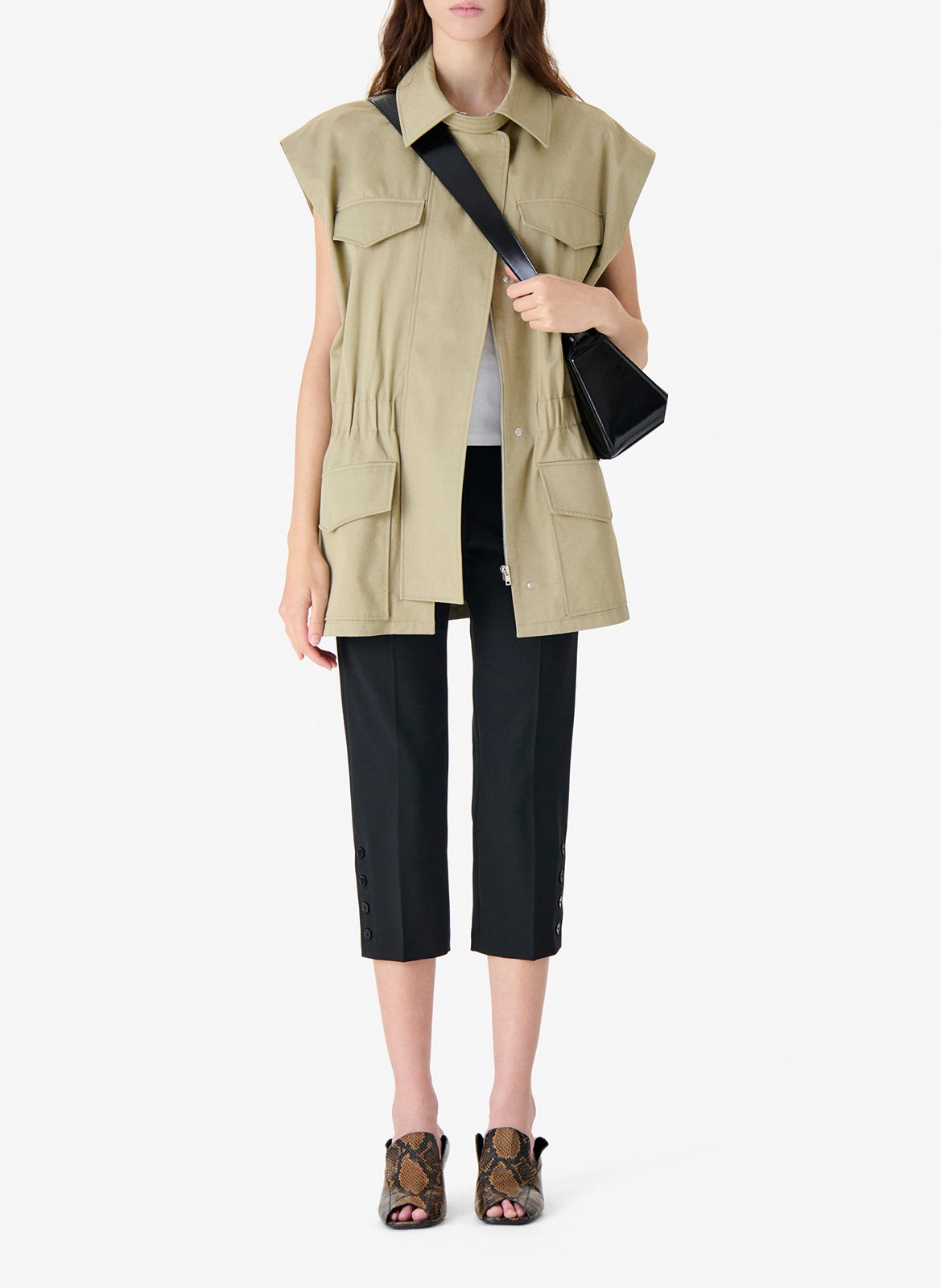 Veste droite col classique IRO Gris