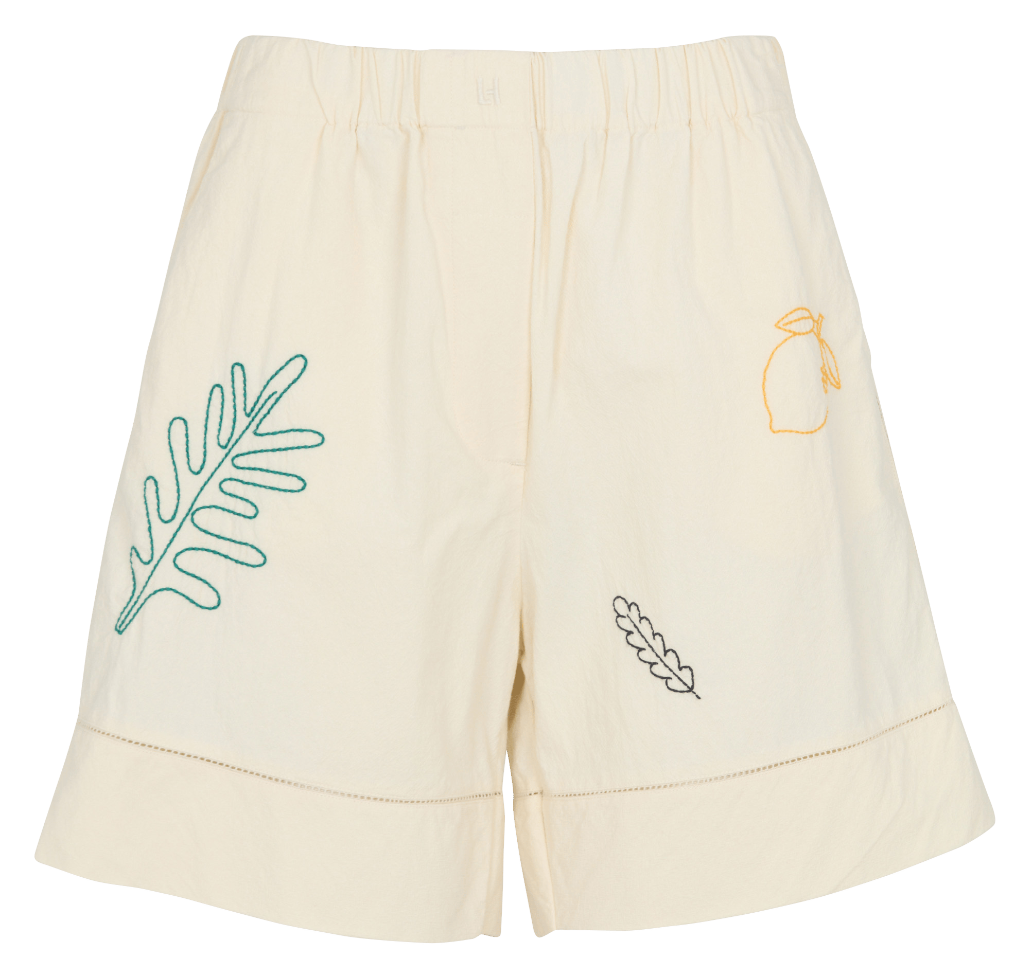 Kurze Hose aus Bio-Baumwolle LEON & HARPER Weiss