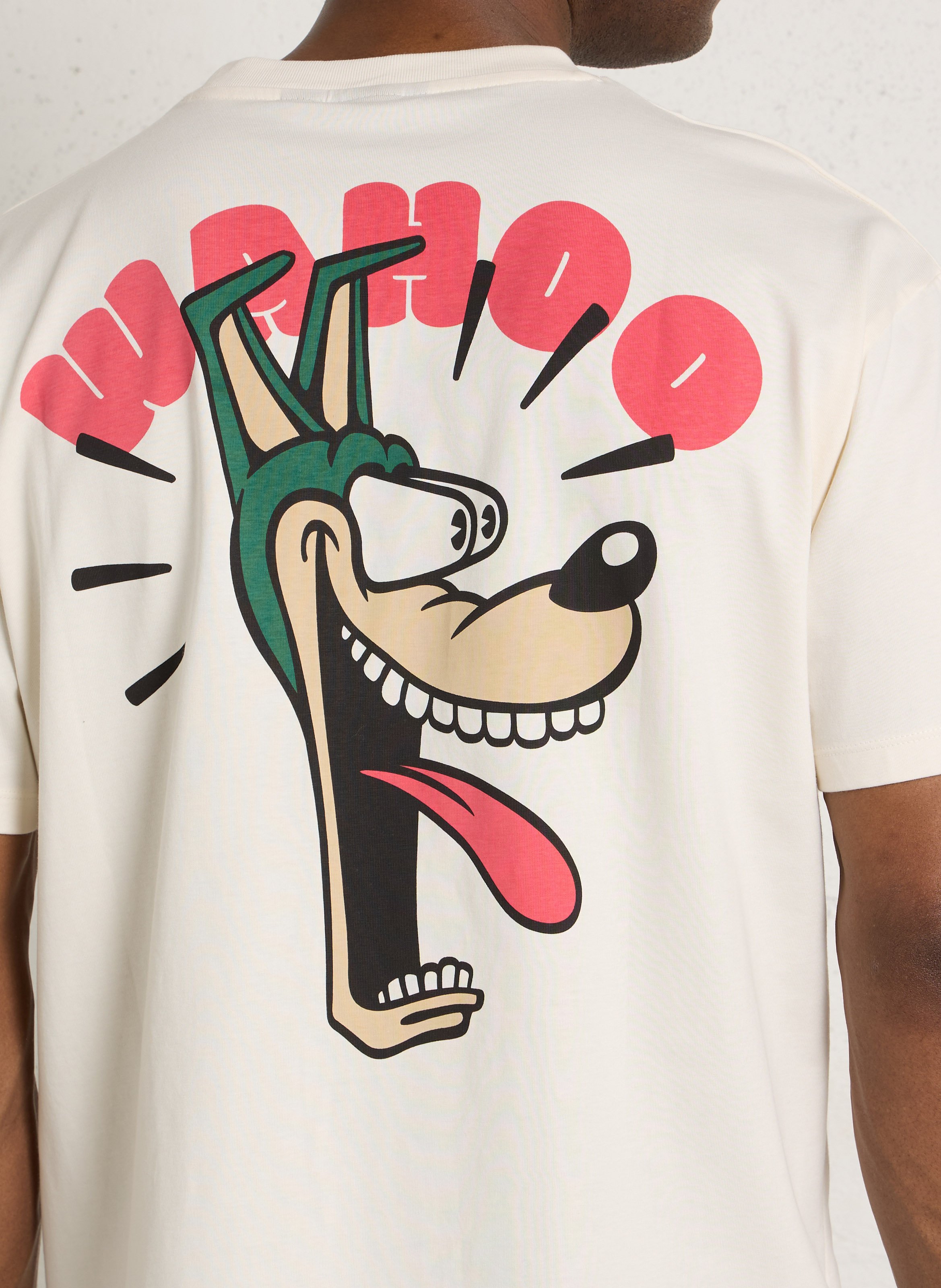 Aansluitend T-shirt van katoen LE TEMPS DES CERISES Wit