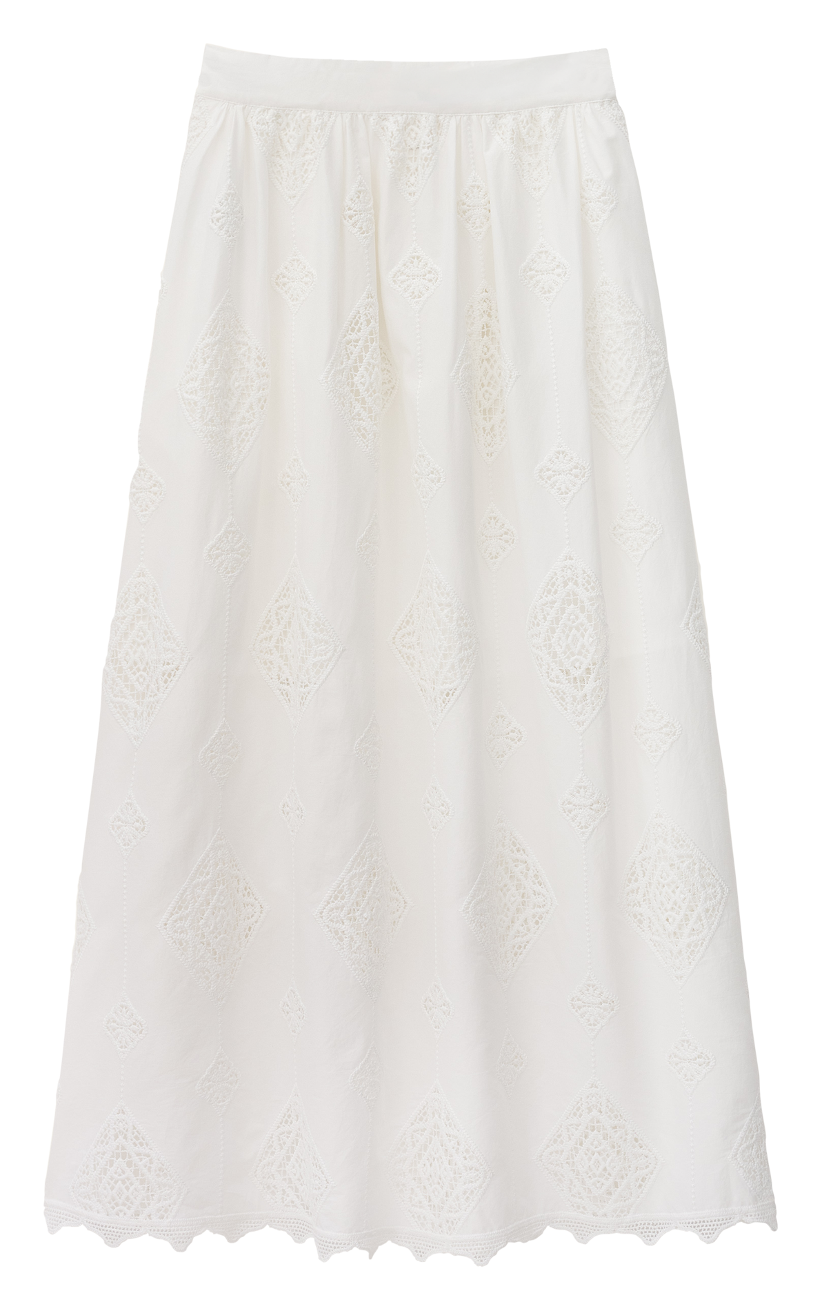 Lange rok | katoenblend BA&SH Beige