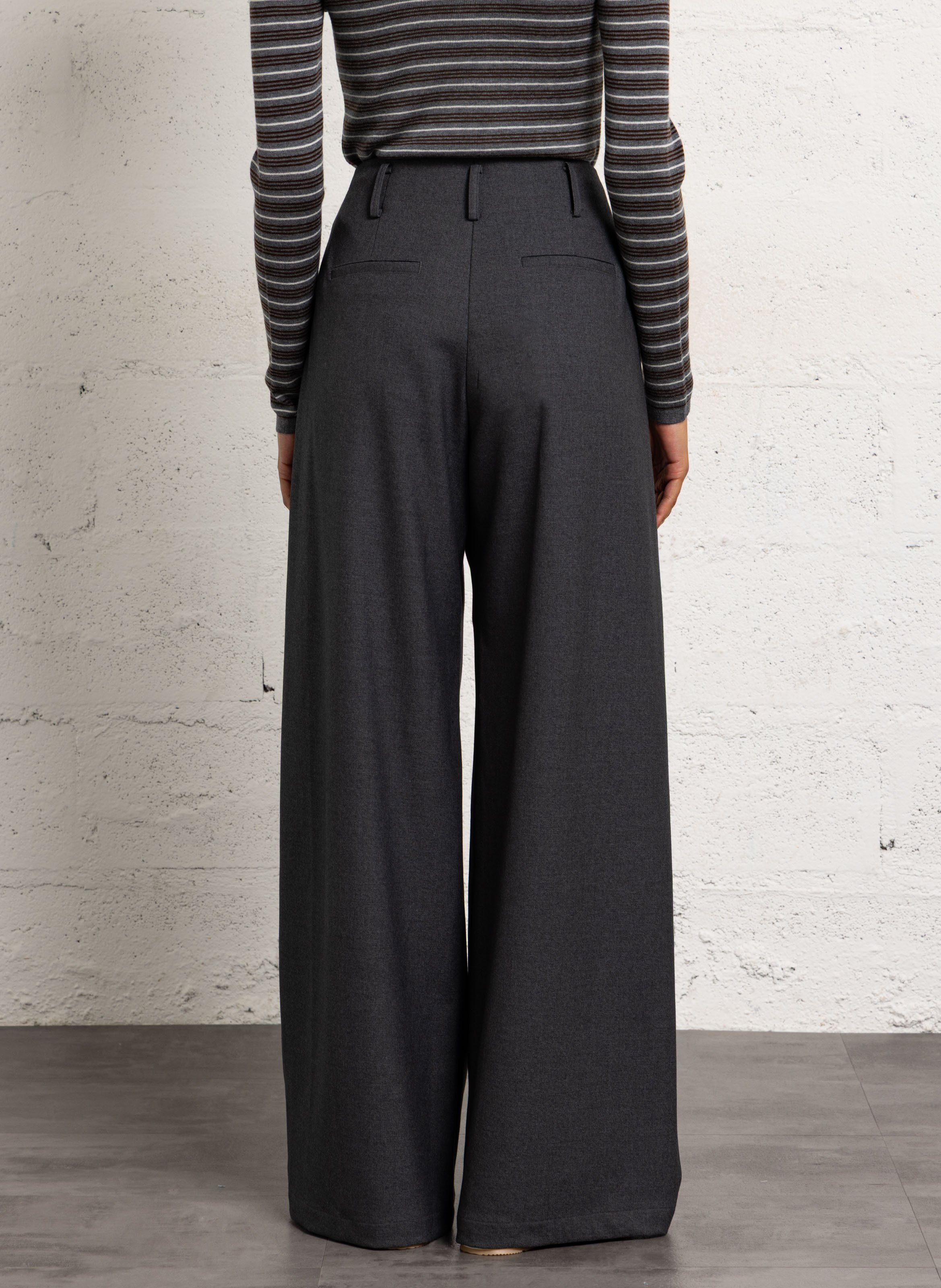 Wide trousers SUNCOO Black